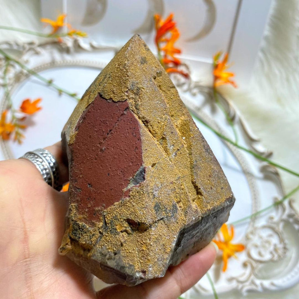 Red Tipped Genuine Auralite-23 Large Point~Locality Ontario, Canada - Earth Family Crystals