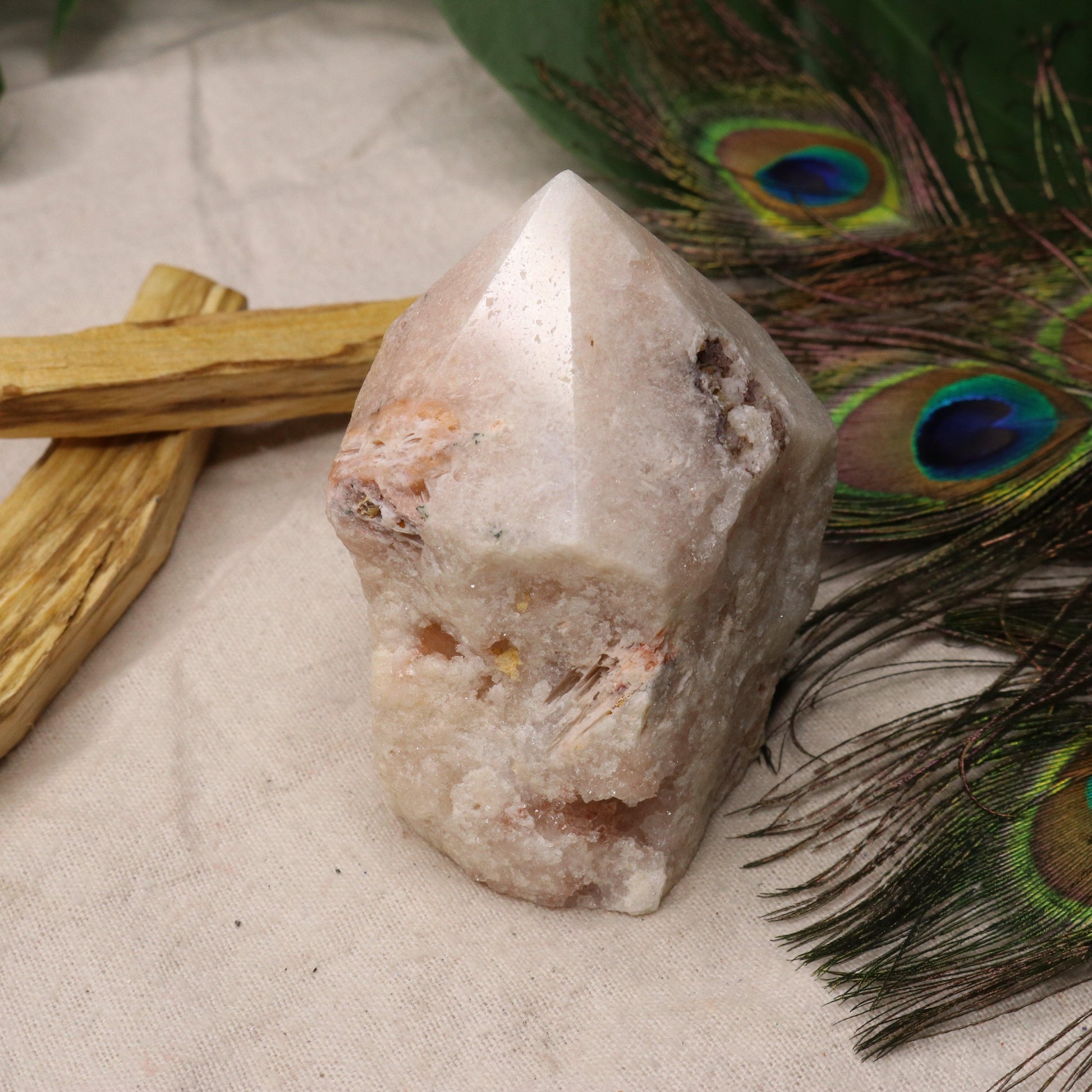 Beautiful Pink Amethyst Point  ~ Grid Focal Point for Healing Energies - Earth Family Crystals
