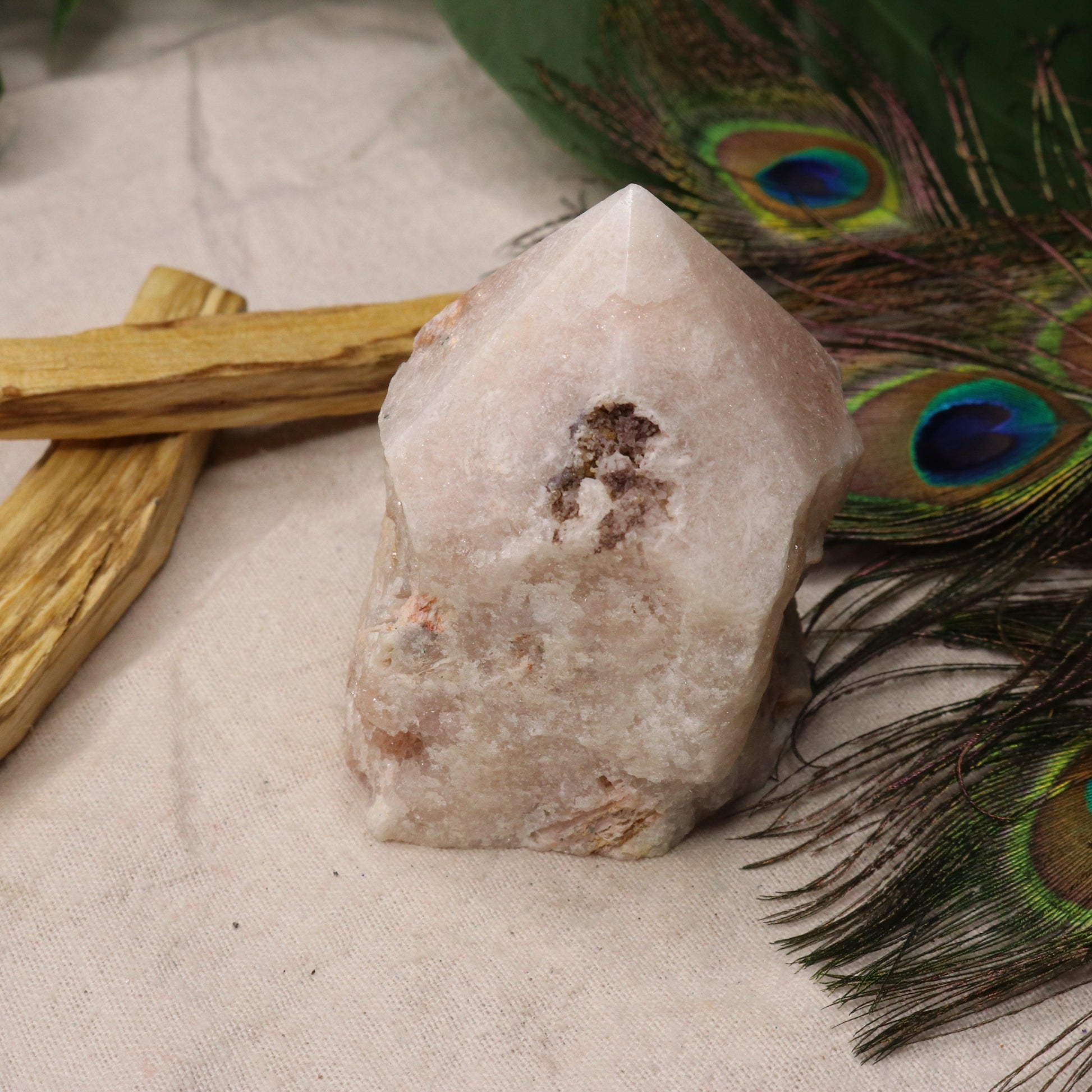 Beautiful Pink Amethyst Point  ~ Grid Focal Point for Healing Energies - Earth Family Crystals