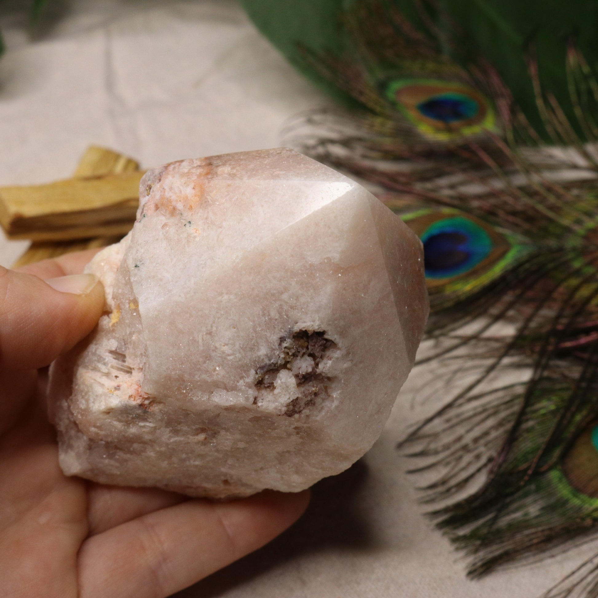 Beautiful Pink Amethyst Point  ~ Grid Focal Point for Healing Energies - Earth Family Crystals