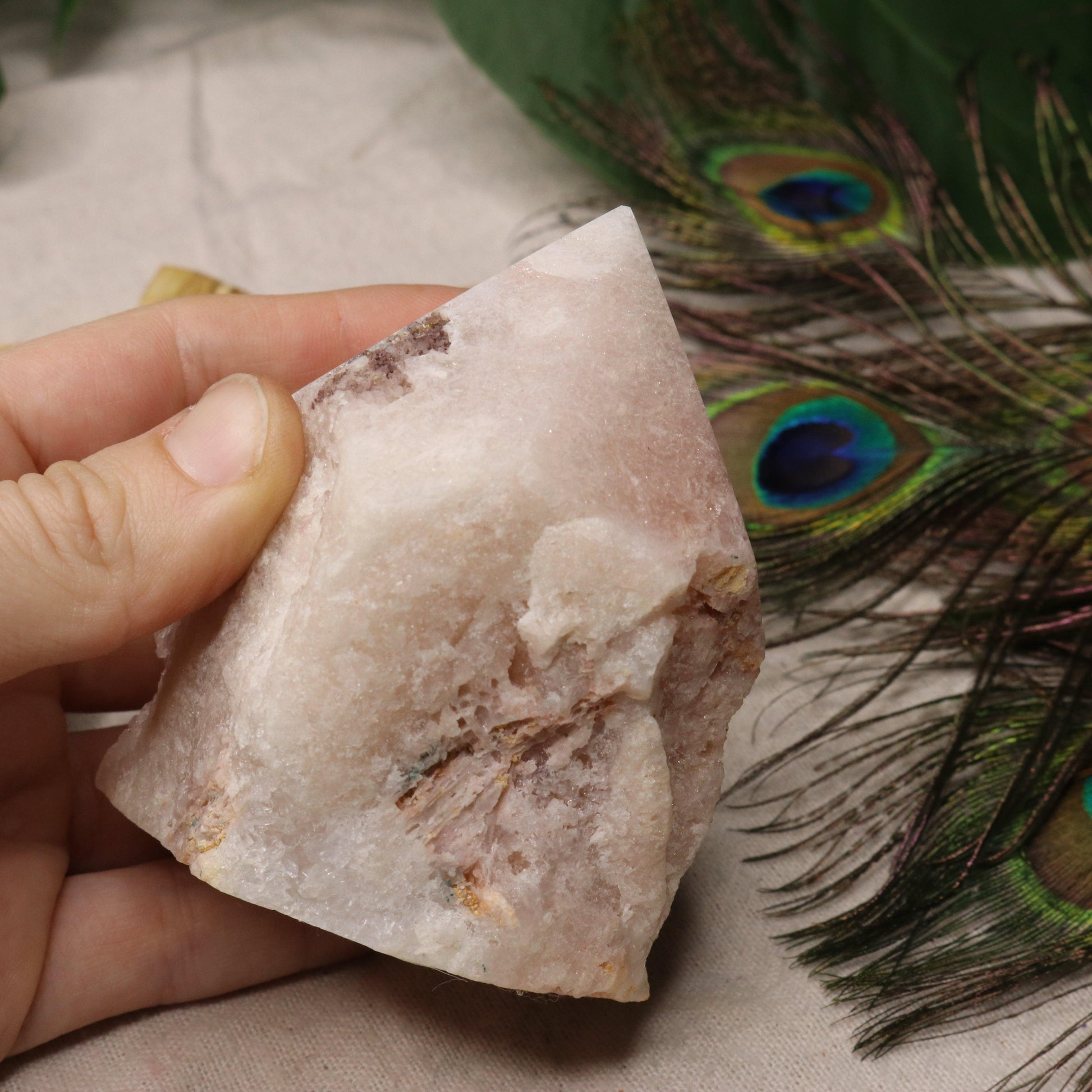 Beautiful Pink Amethyst Point  ~ Grid Focal Point for Healing Energies - Earth Family Crystals