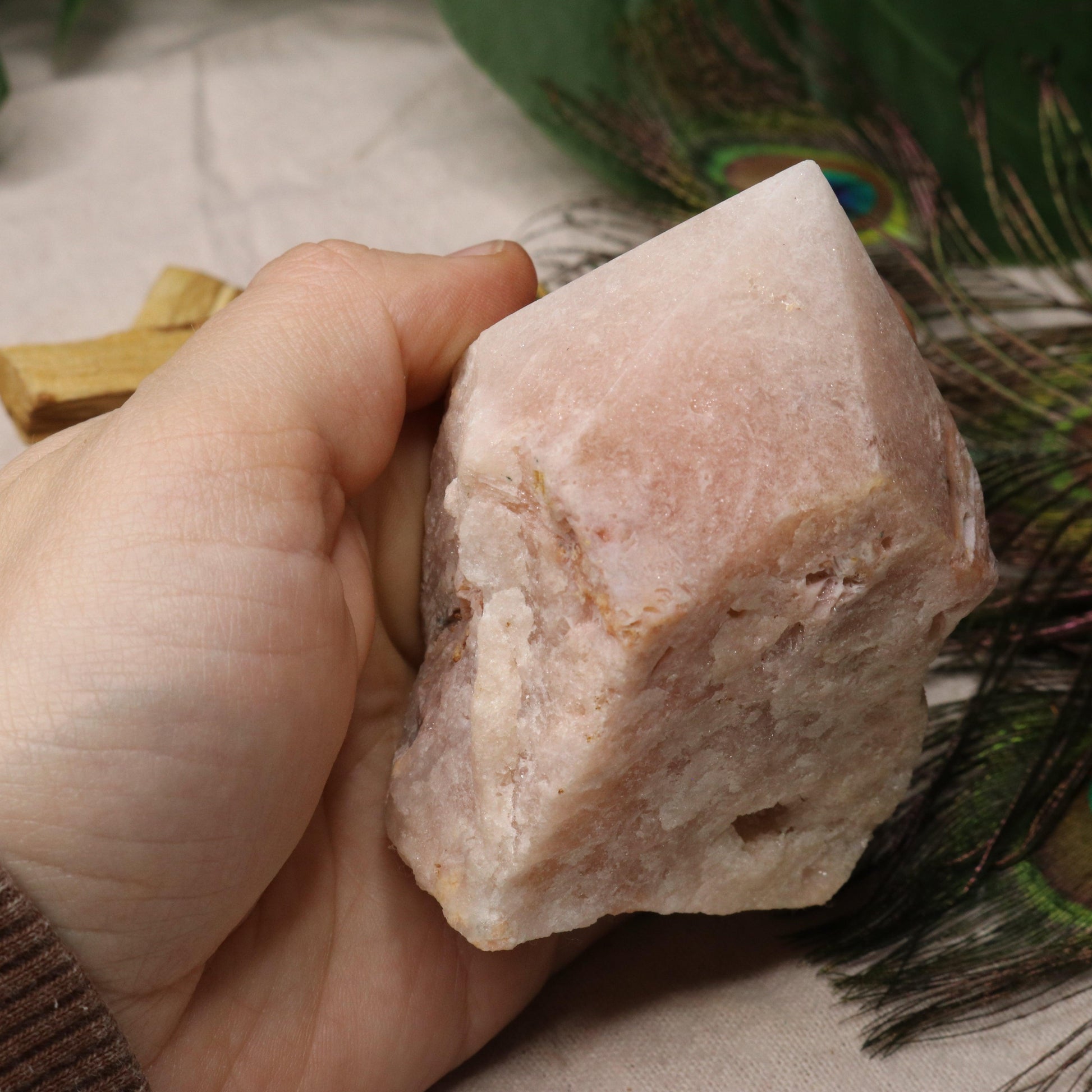 Beautiful Pink Amethyst Point  ~ Grid Focal Point for Healing Energies - Earth Family Crystals