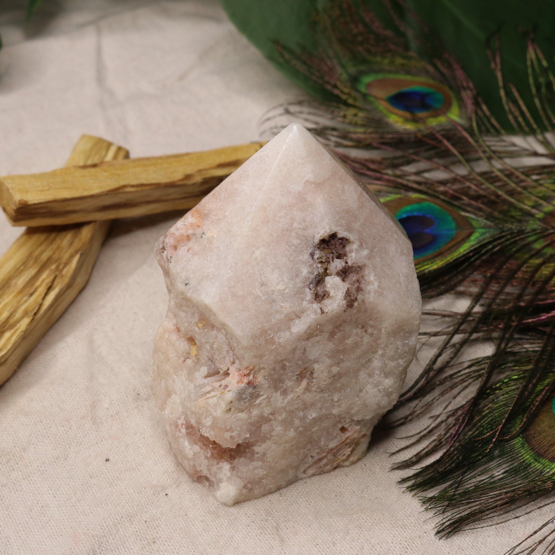 Beautiful Pink Amethyst Point  ~ Grid Focal Point for Healing Energies - Earth Family Crystals
