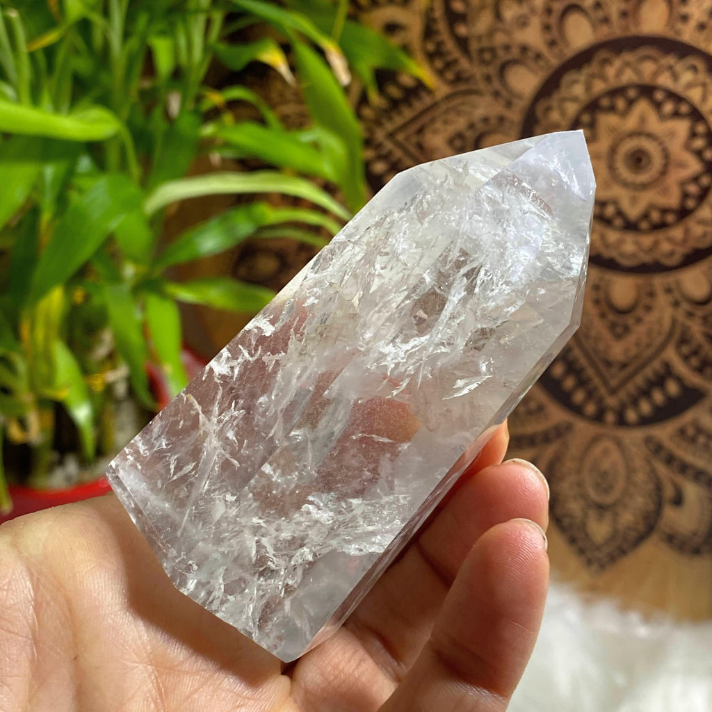 Lovely Brazilian Clear Quartz Standing Display Tower #4 - Earth Family Crystals