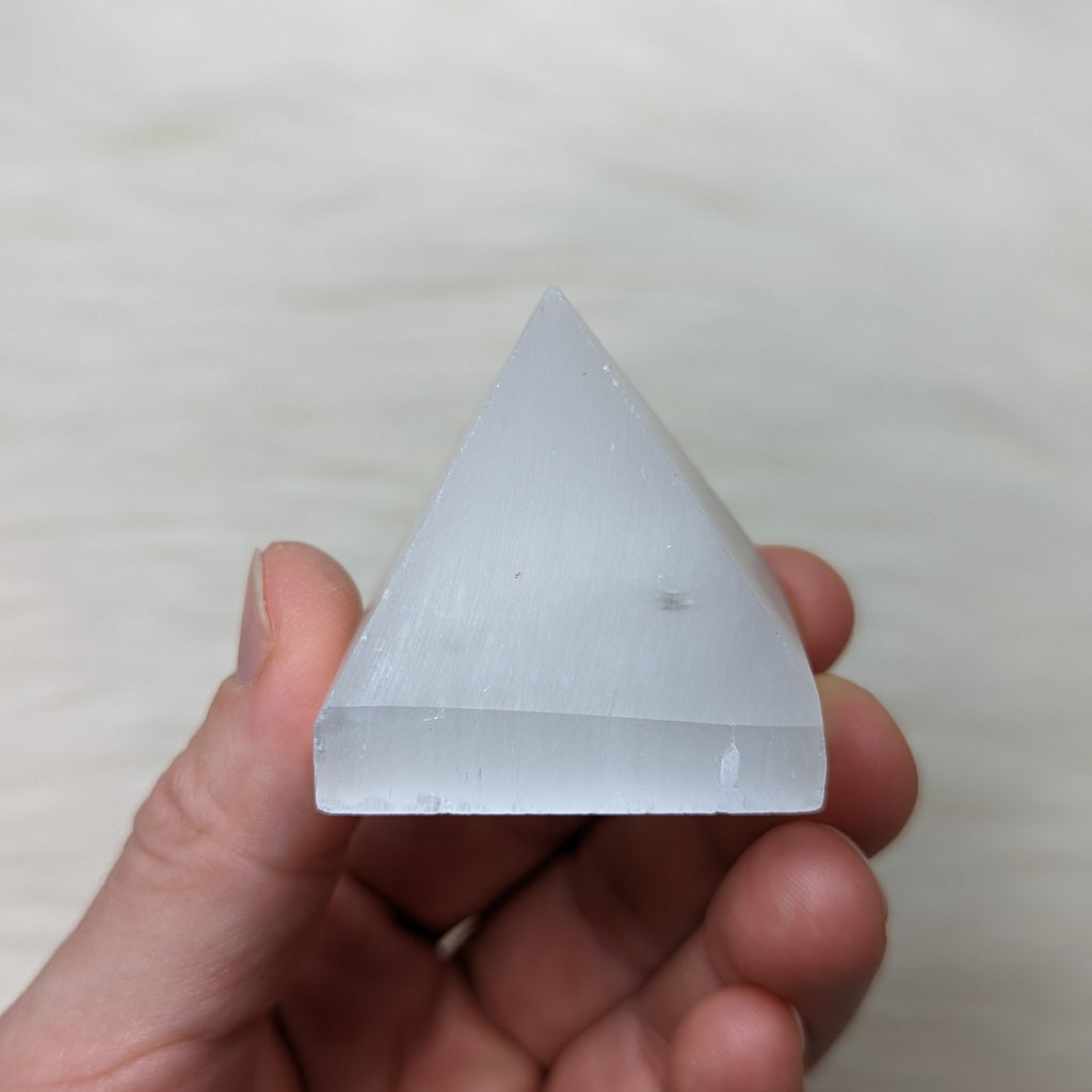 Selenite Pyramid~ The Stone of Accessing Angelic Realms! - Earth Family Crystals