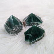 Dark Green Aventurine Polished Generator Point #3 - Earth Family Crystals