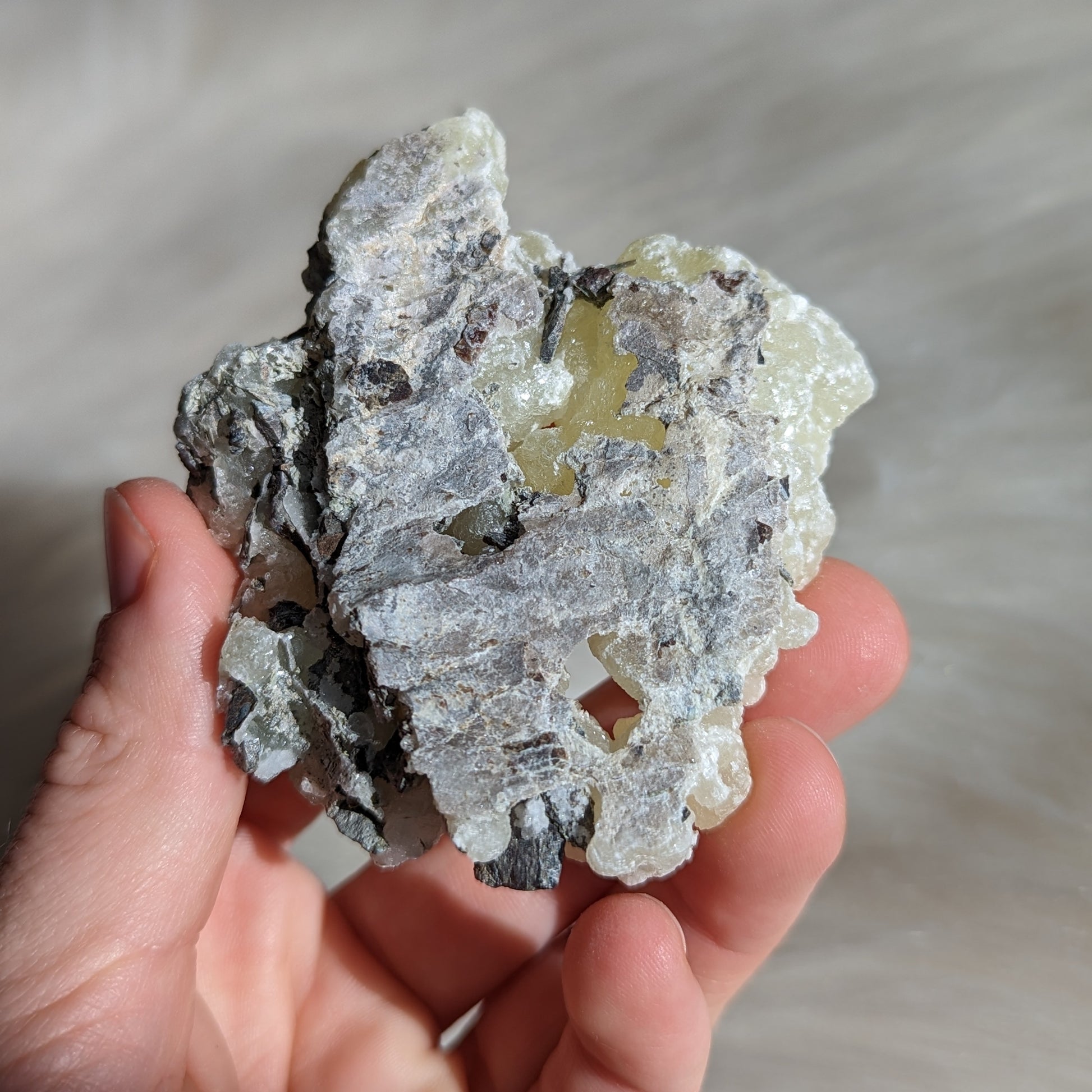 Charming Yellow Brucite Specimen #1 - Earth Family Crystals