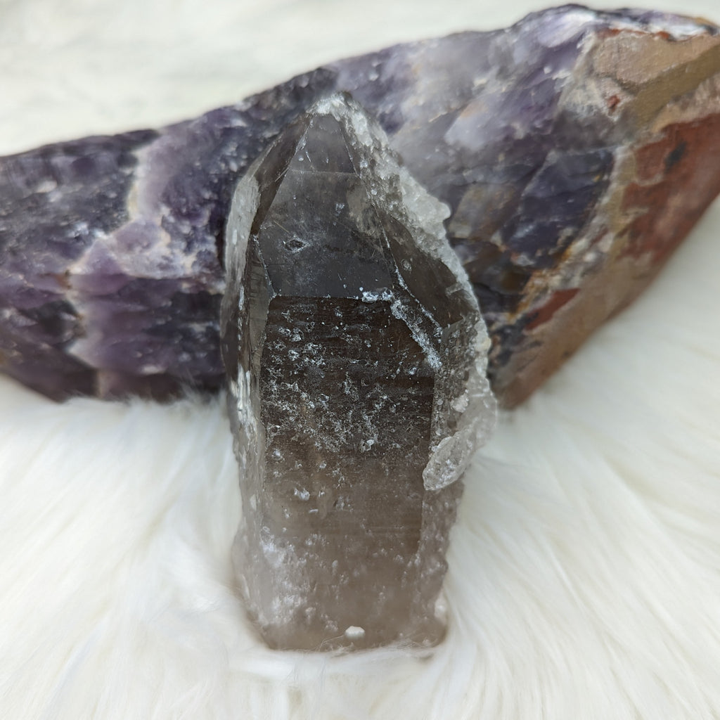 Smoky Quartz Rough Point from Zambia ~ Healing and Stabilizing ~ - Earth Family Crystals