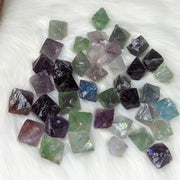Flourite Octohedrons ~ Set of Five ~ Vibrant and Energetic - Earth Family Crystals