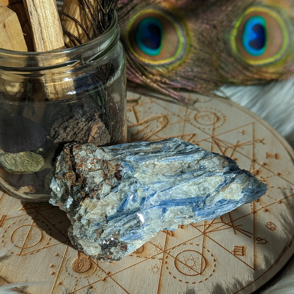 Dazzling Blue Kyanite in Matrix - Earth Family Crystals