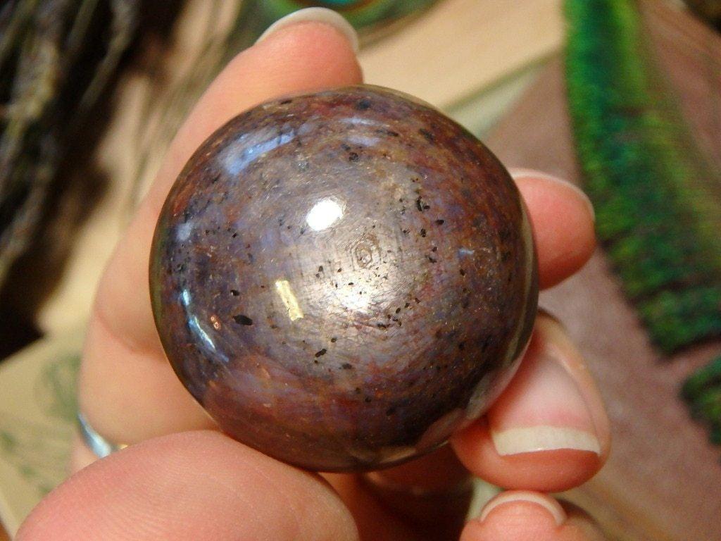 Brilliant Star Ruby Gemstone Sphere - Earth Family Crystals