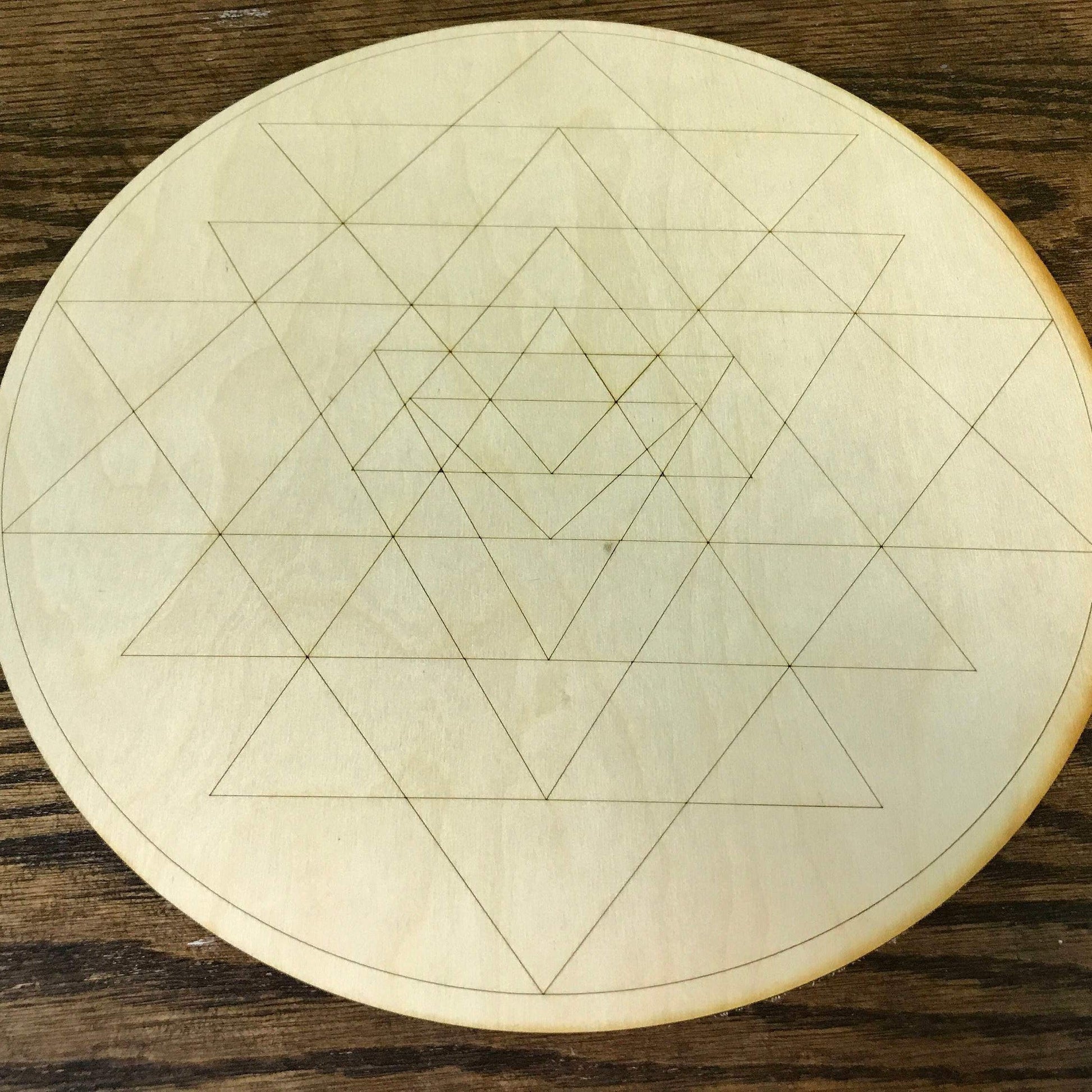 Sri Yantra Crystal Grid