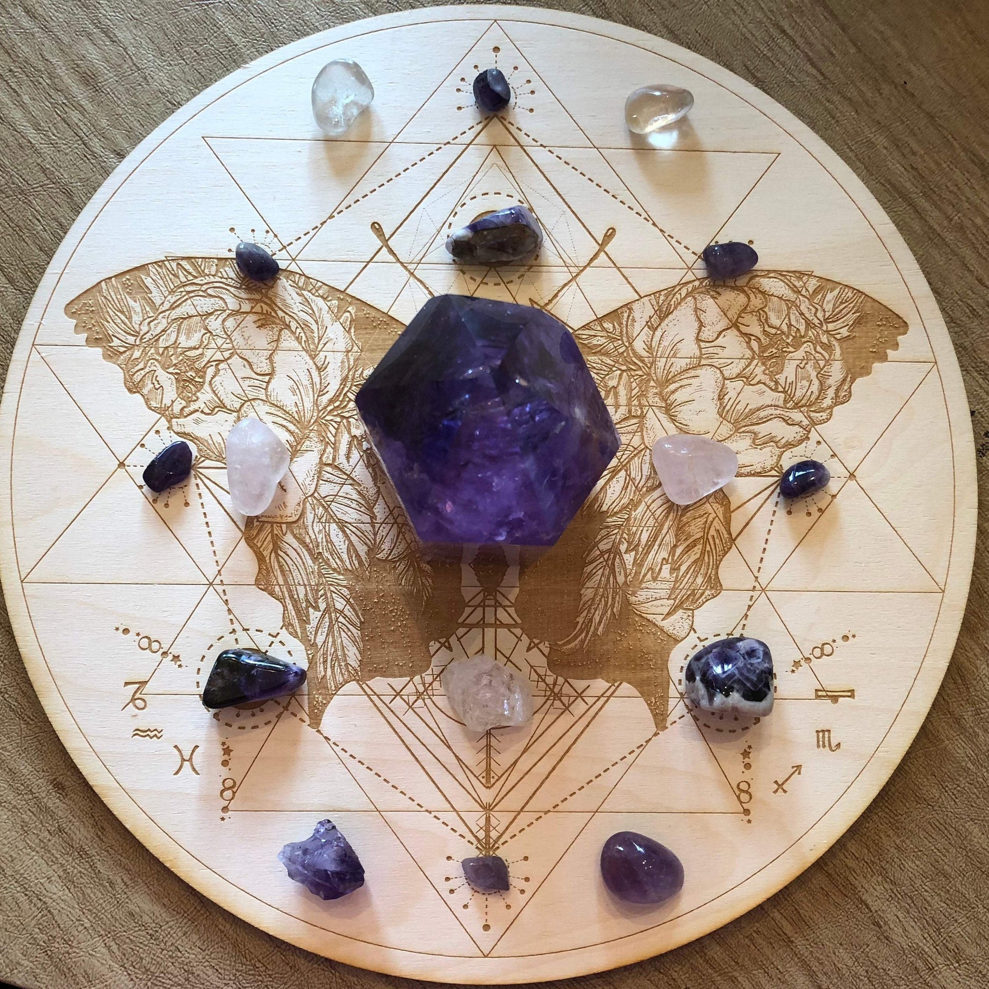 Butterfly Sri Yantra Crystal Grid