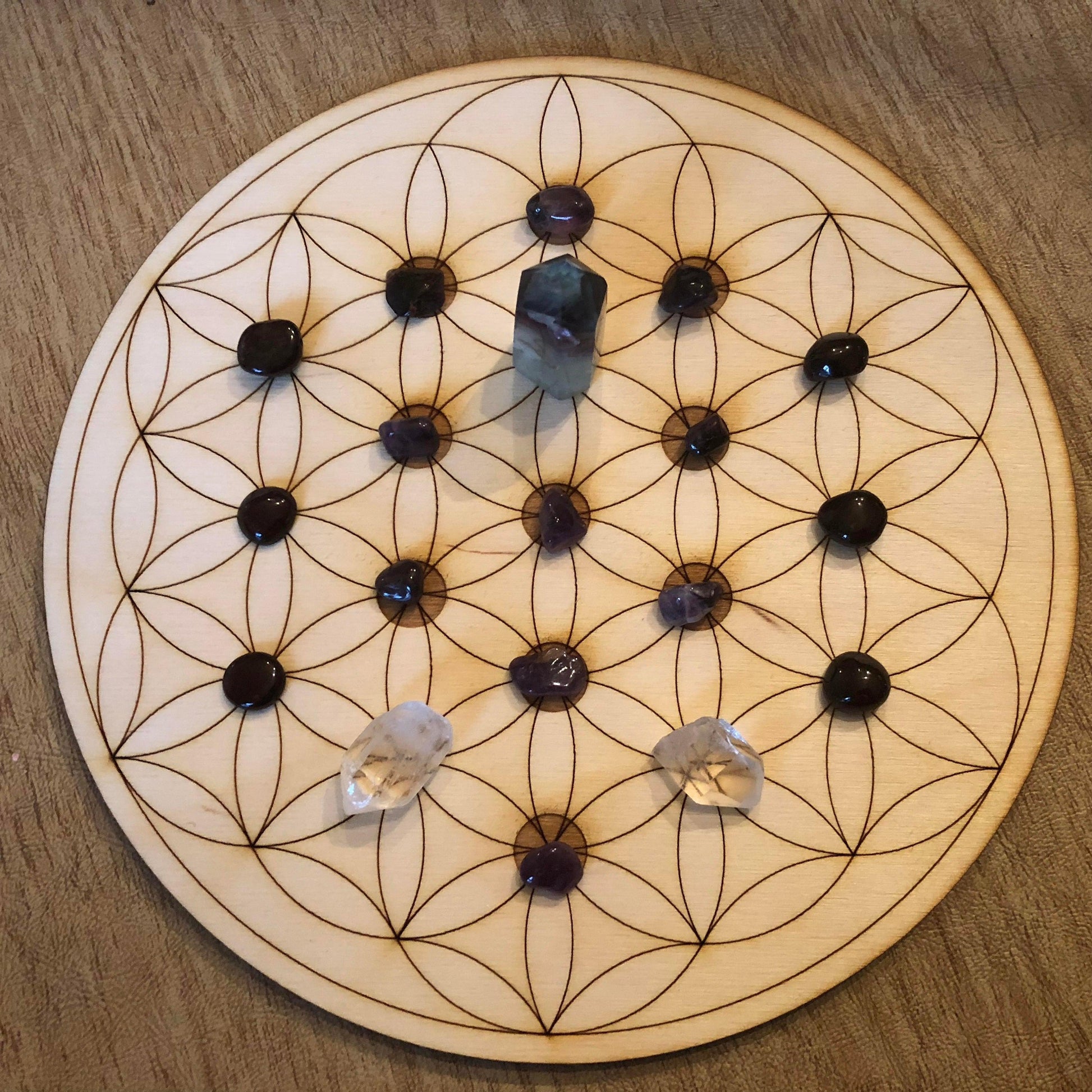 Flower of Life  Tree of Life Crystal Grid