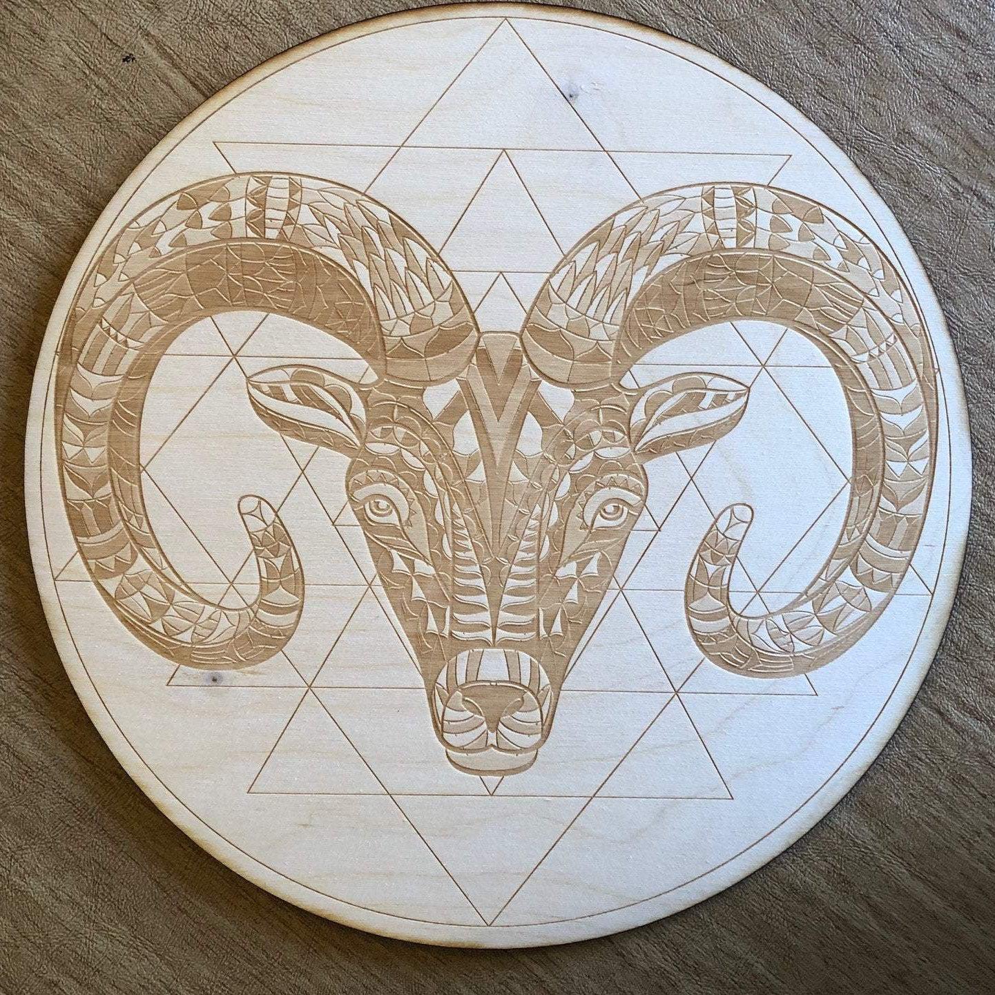 Ram Sri Yantra Crystal Grid