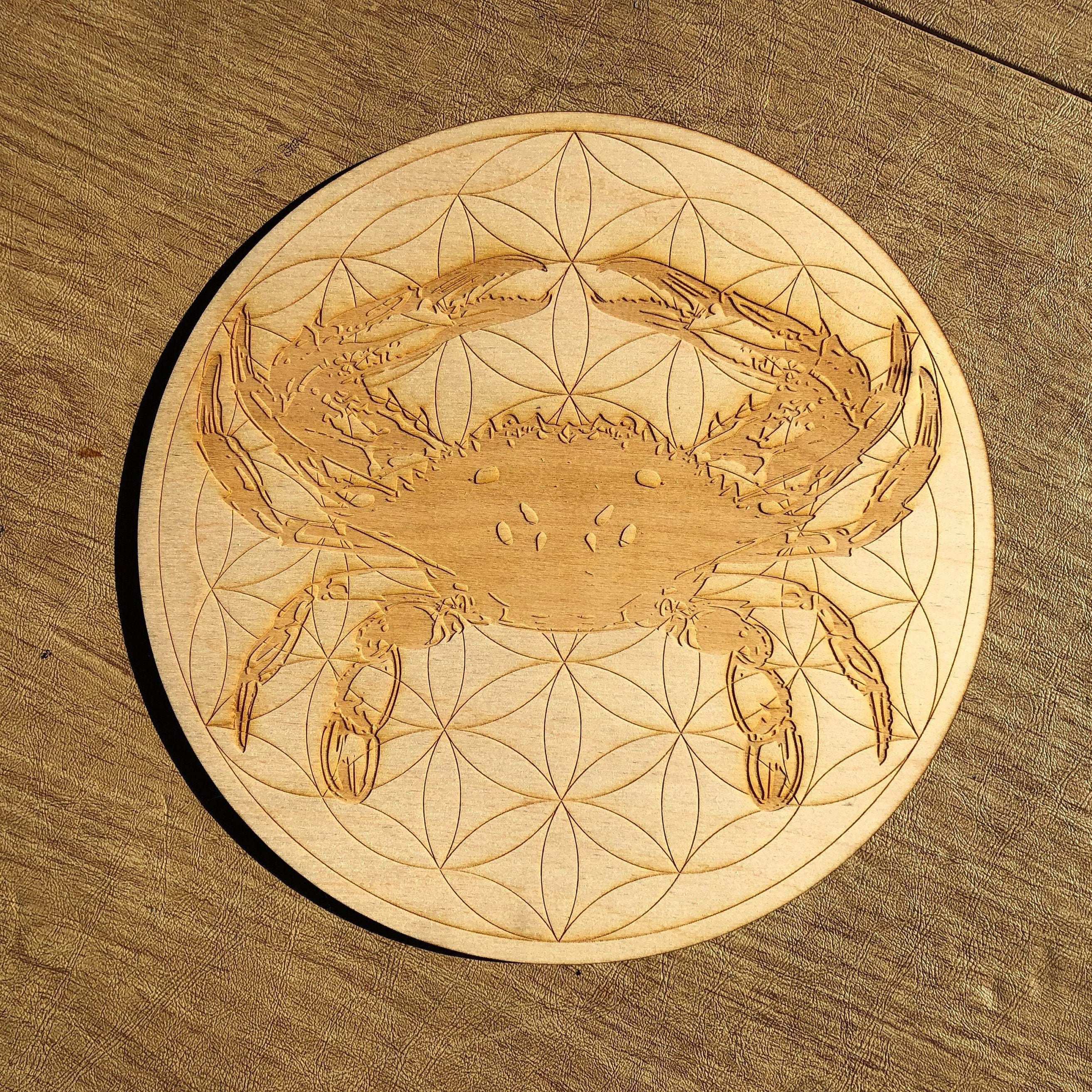 Crab Flower of Life  Crystal Grid