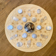 Flower of Life Dotted Sphere Holder Crystal Grid