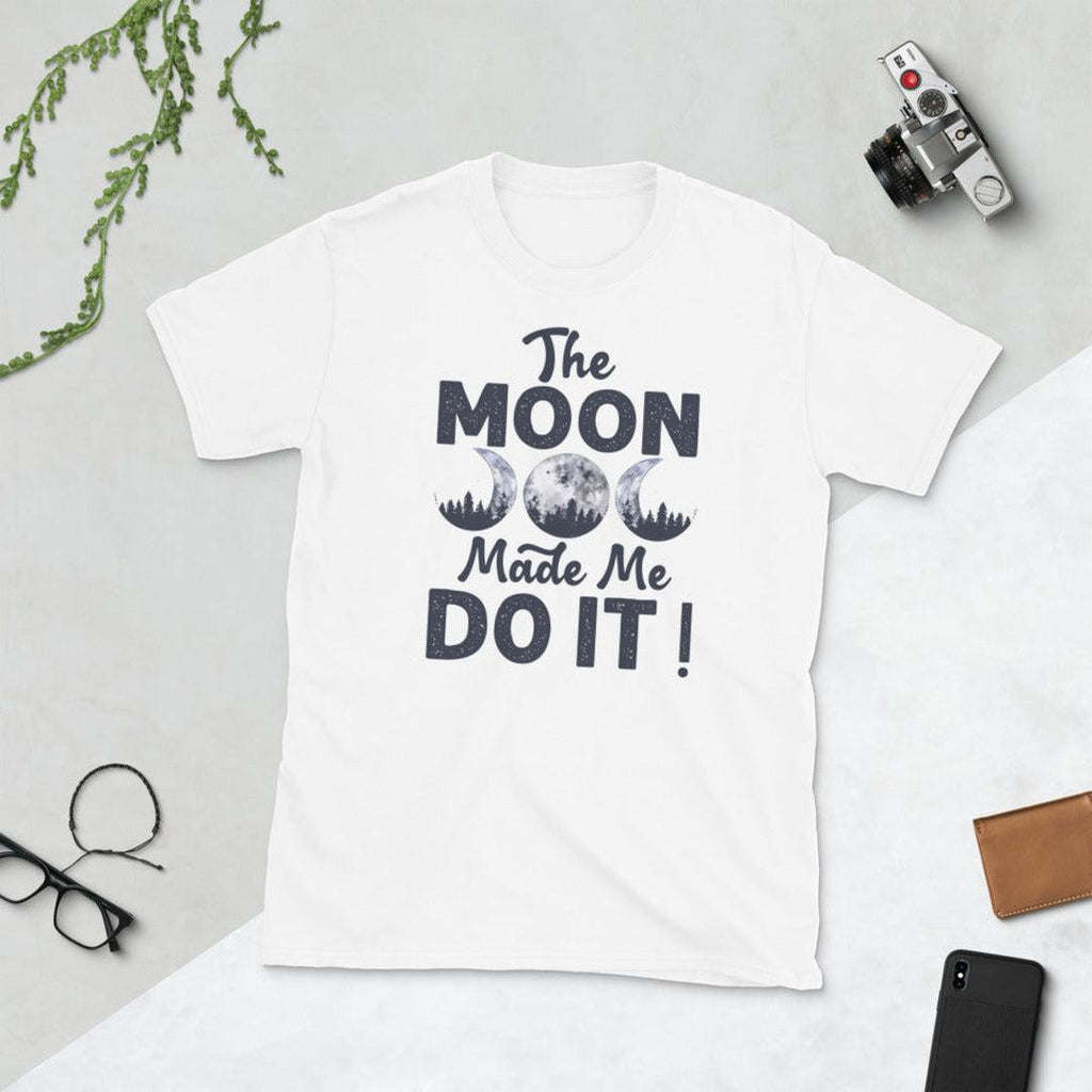 The Moon Made Me Do It T-Shirt White - Earth Family Crystals