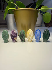Mixed Stones Yoni Crystal Carvings