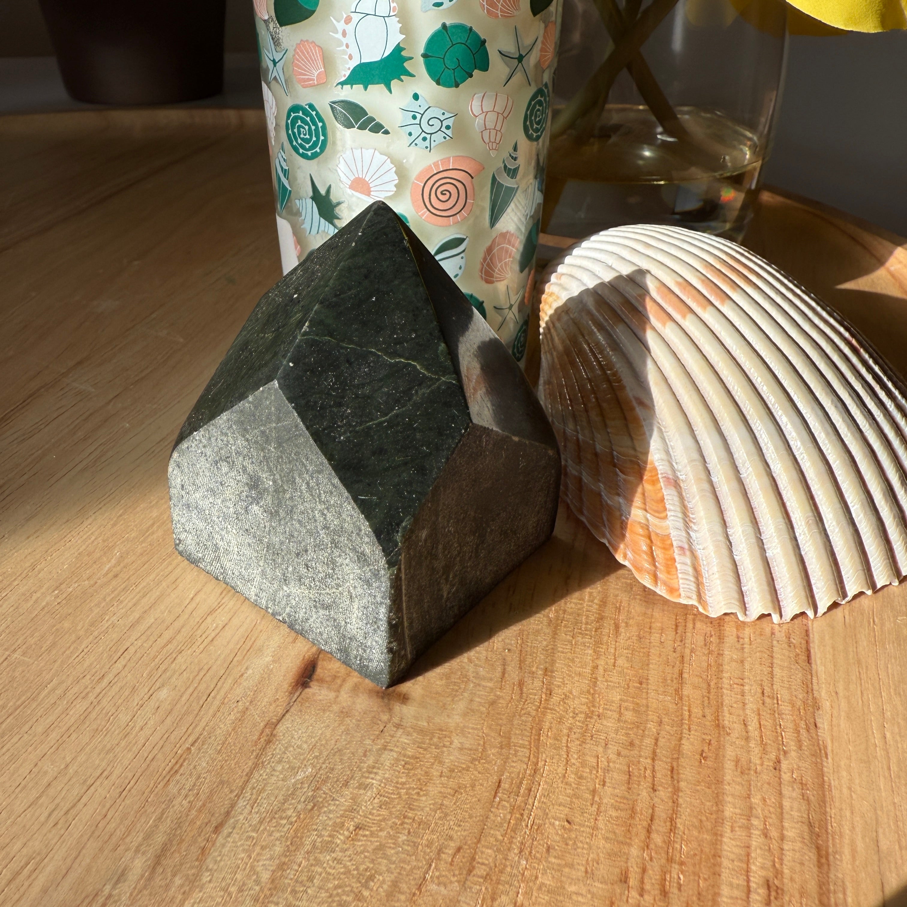 Nephrite Jade Carving Display Point Partially Polished