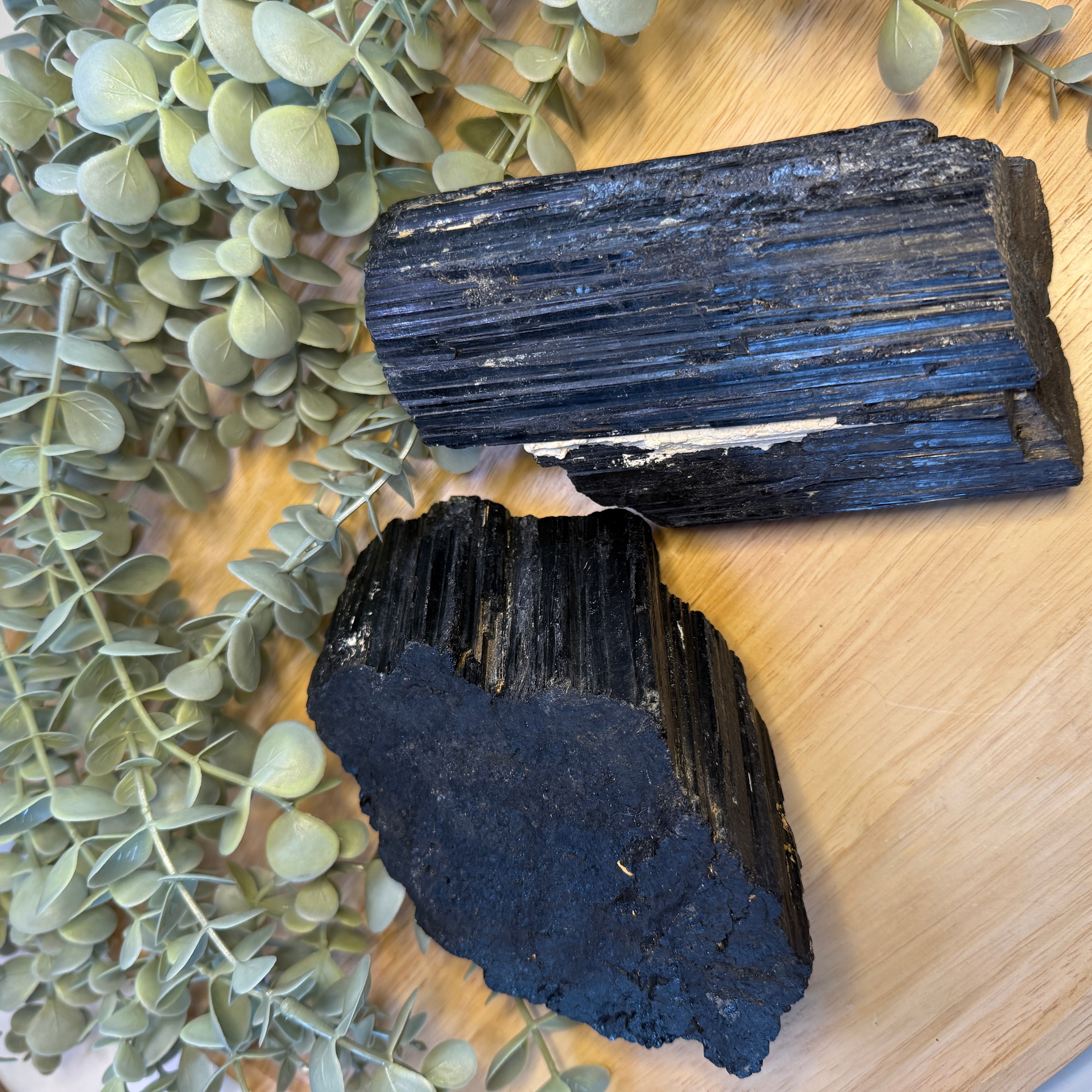 Jumbo Black Tourmaline Display Specimens from Indonesia