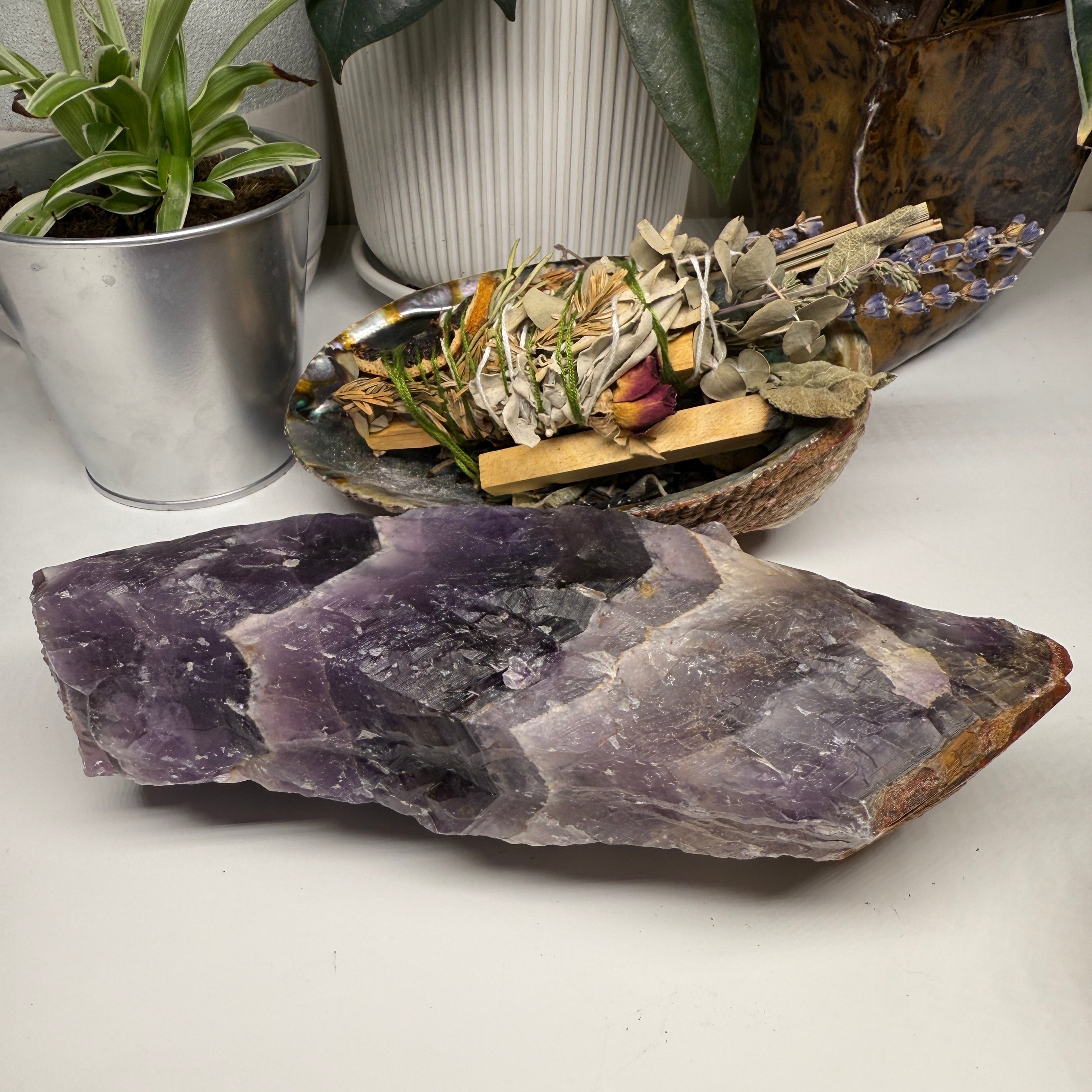 Jumbo Natural High Grade Auralite 23 Crystal Point from Ontario, CA