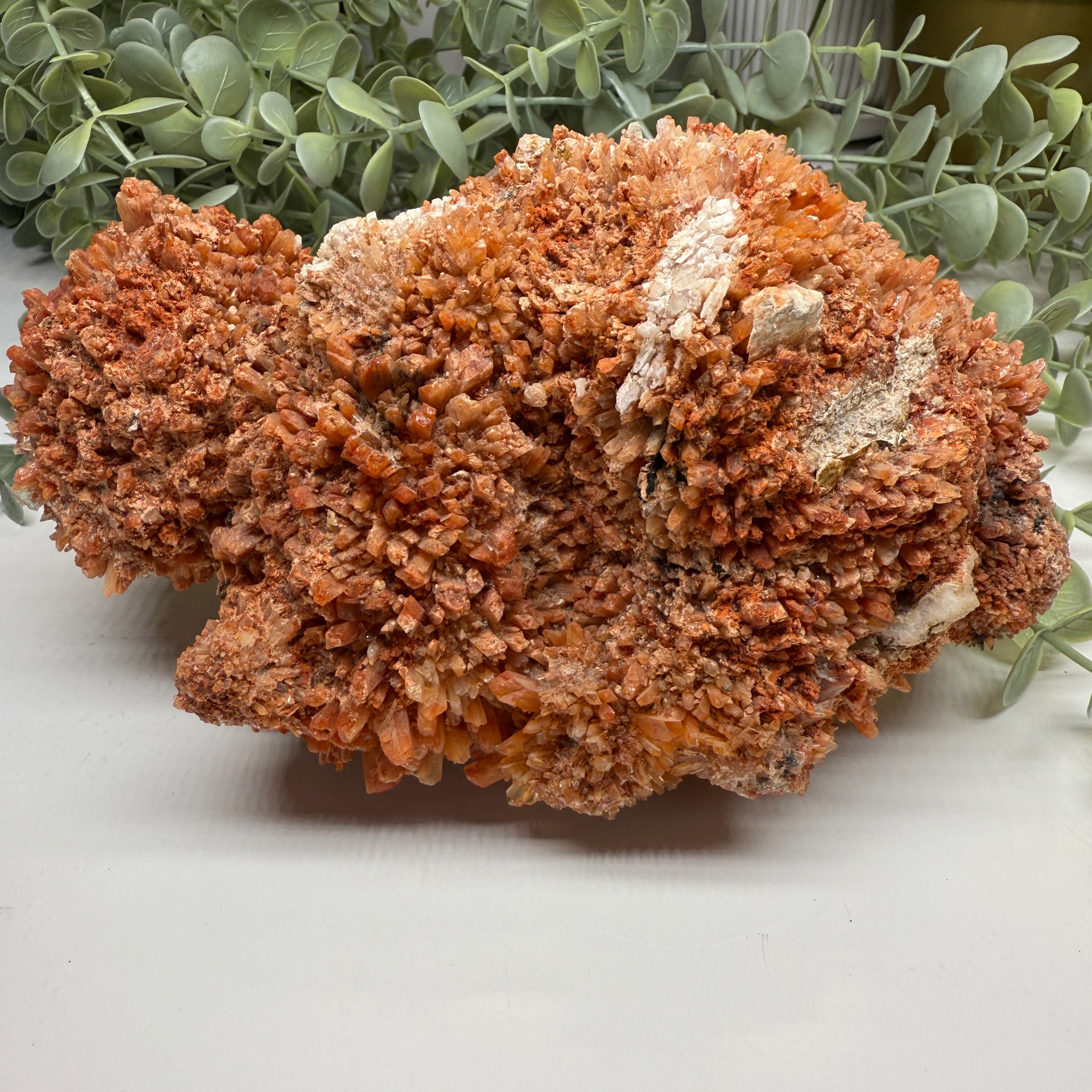 Super Jumbo Natrual Creedite Specimen with Fluorite