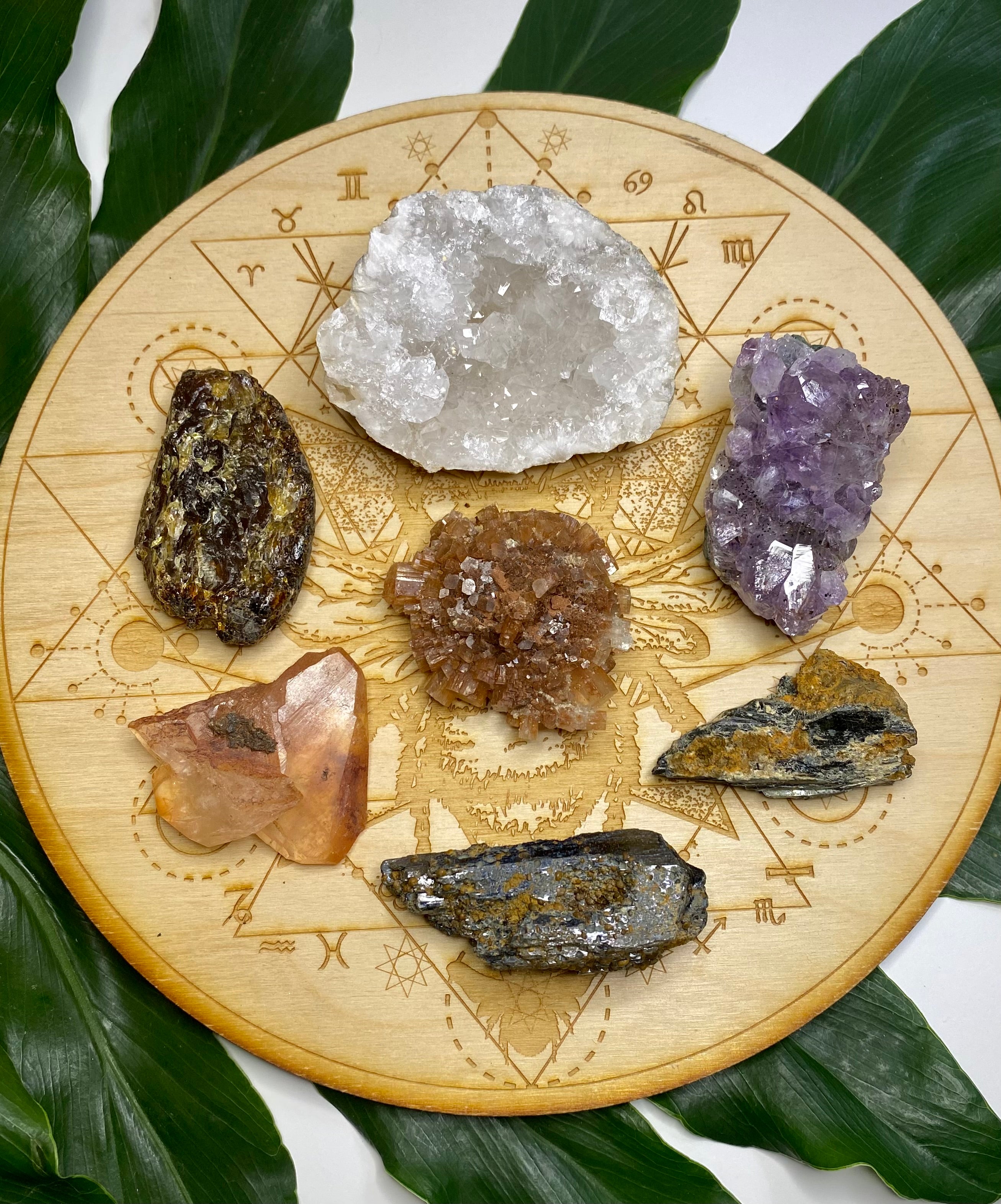 Six Piece Set of Gemstones- Includes Rare Crystals for Healing