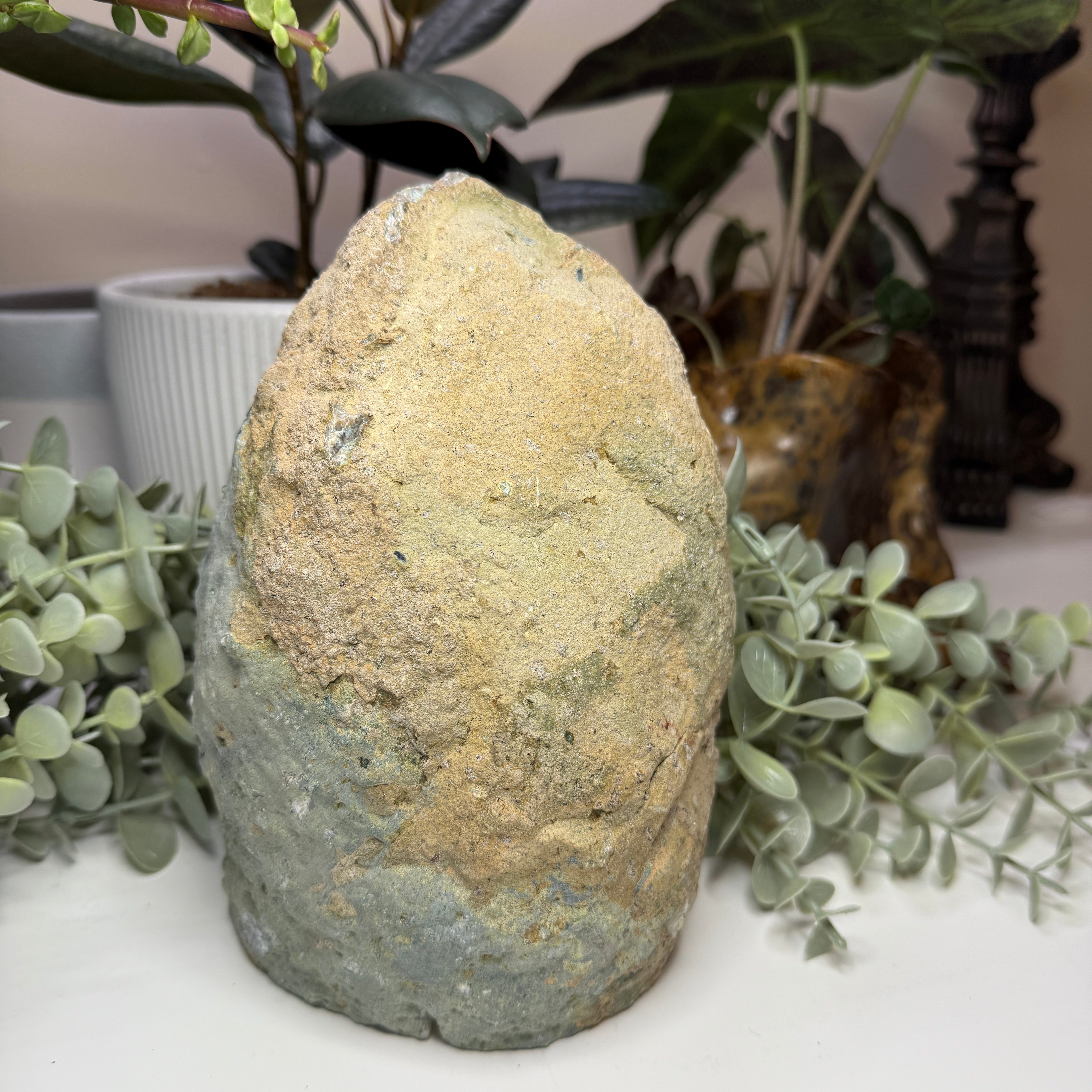 Unique Agate Lamp Partially Polished Stone Home Decor Stone Night Light