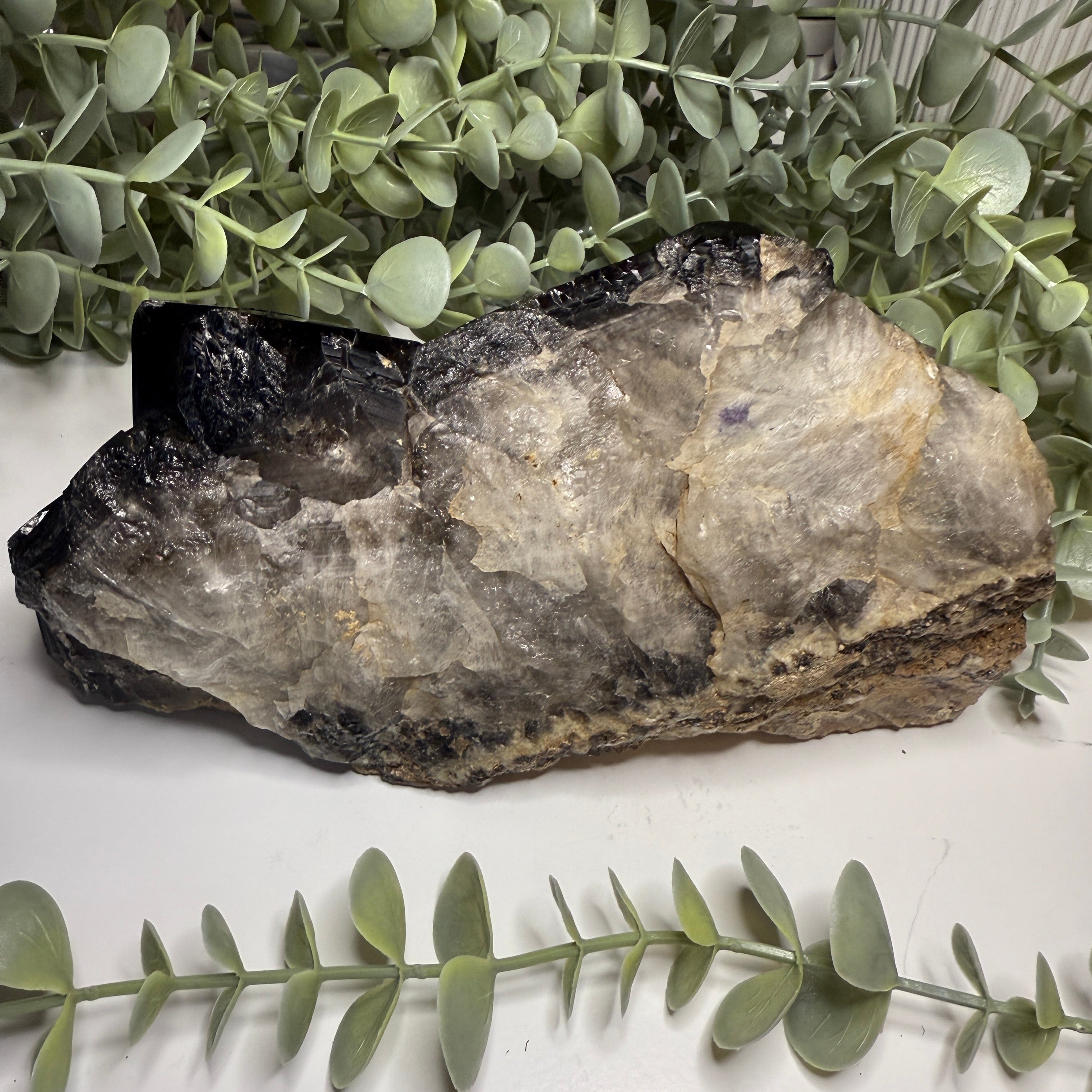 Stunning Extra Large Jumbo Cathedral Gemmy Black Smoky Quartz Point from Brazil