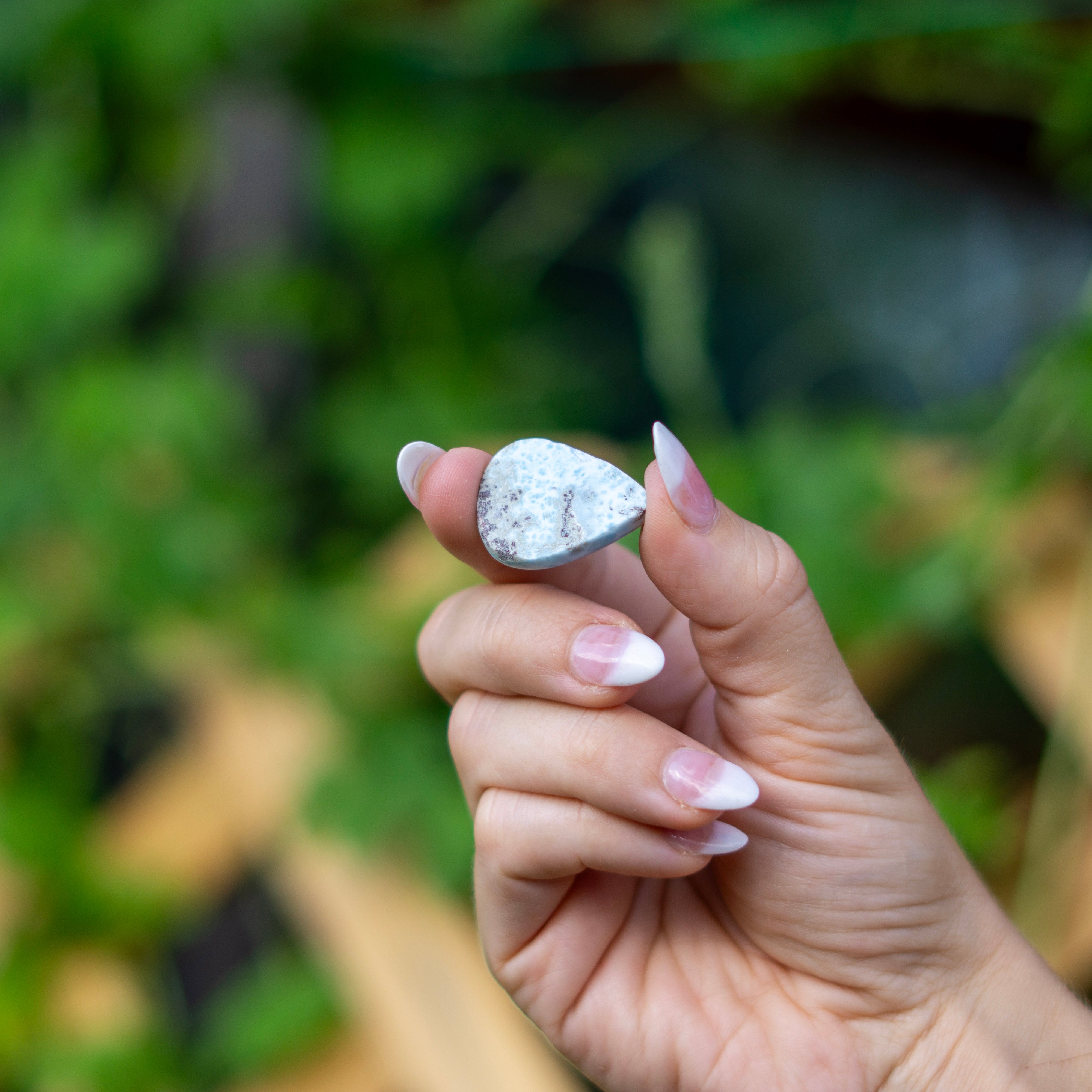 Teardrop Larimar Cabochon