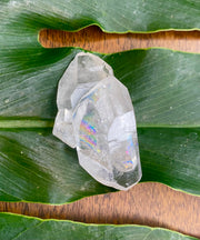 Quad Terminated Ultra Clear Quartz Specimen with Rainbows from Brazil