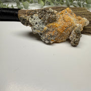 Large Natural Pyrite Specimen Nestle on Calcite Point from Peru