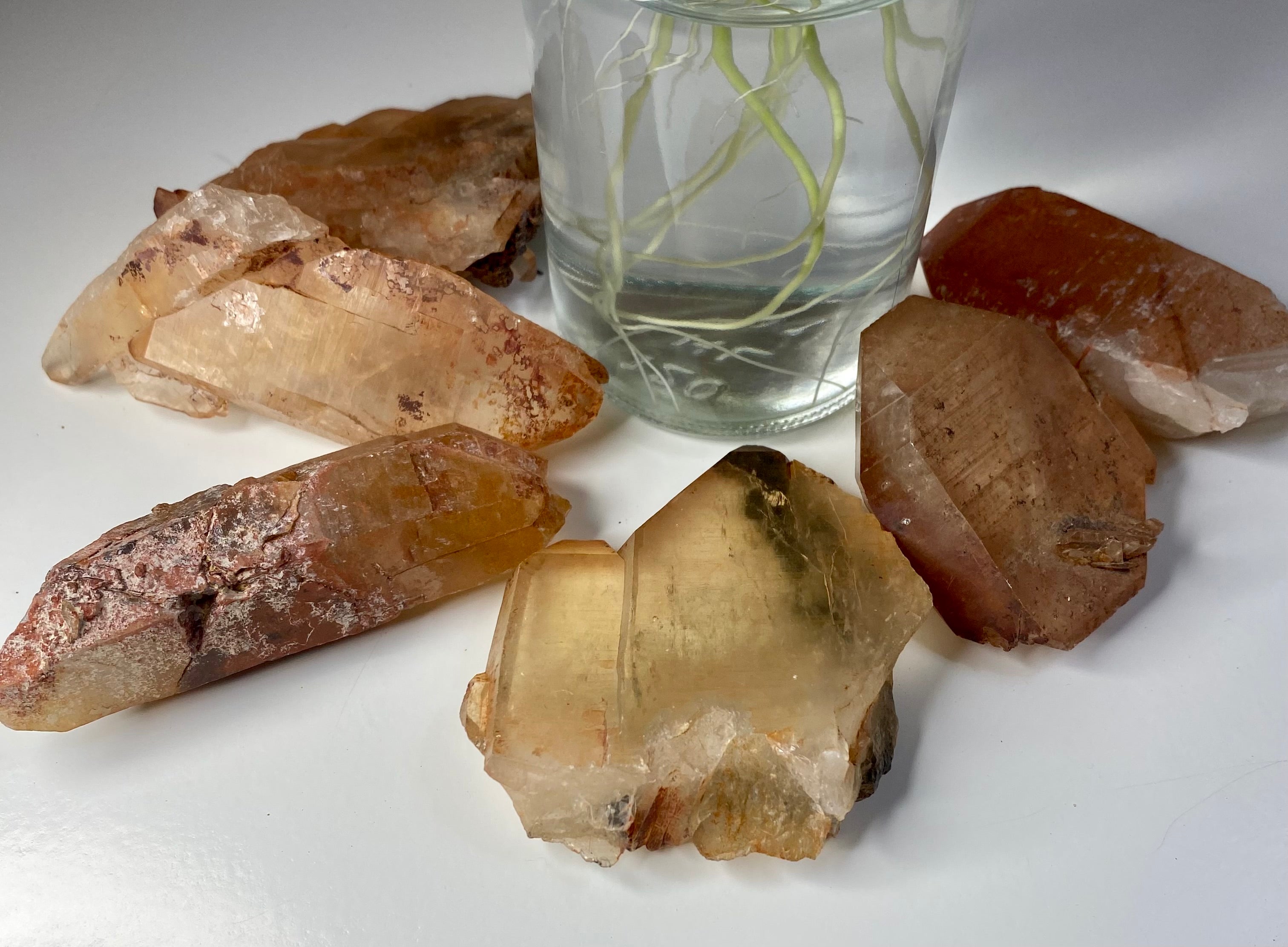 One Large Tangerine Quartz Crystal Point