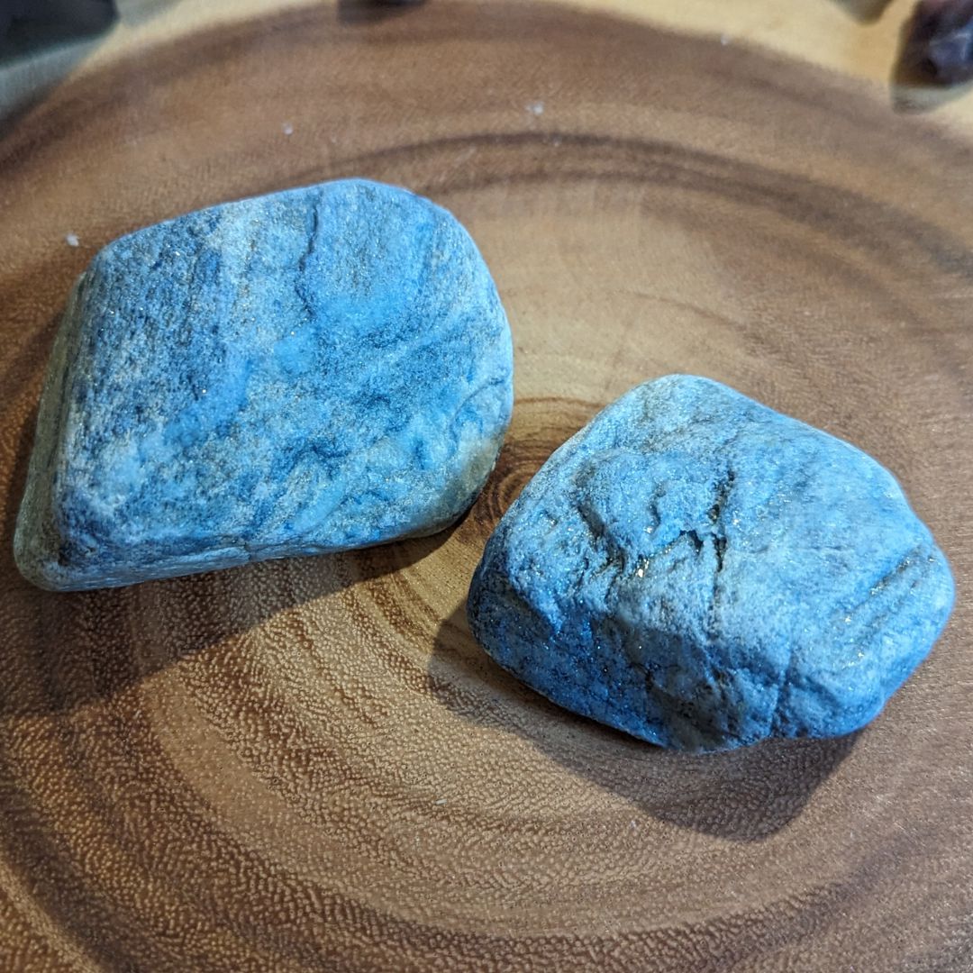 Luminescent Blue Scheelite ~ TUCSON TREASURE!~ Massive Aura Cleansing Effect ~ Large Raw Pieces - Earth Family Crystals