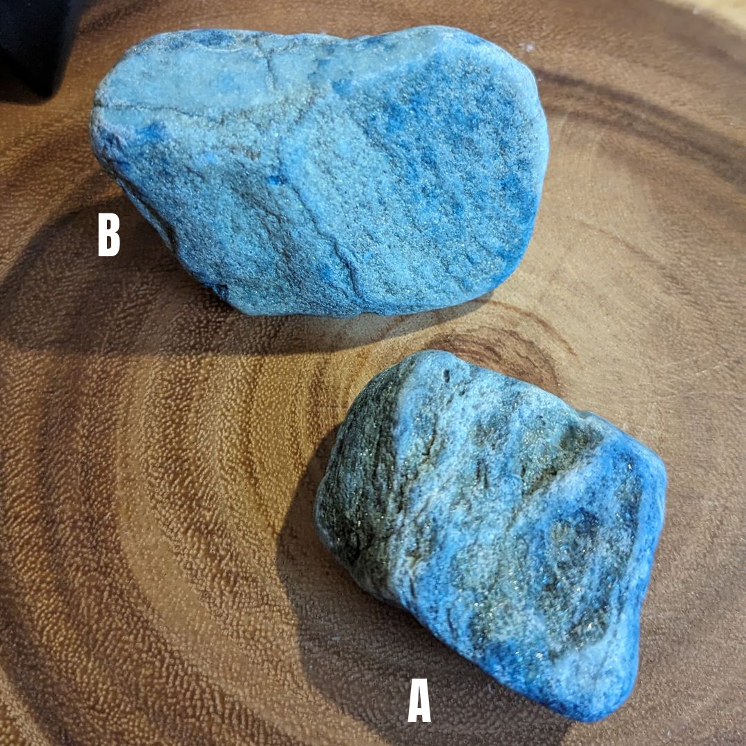 Luminescent Blue Scheelite ~ TUCSON TREASURE!~ Massive Aura Cleansing Effect ~ Large Raw Pieces - Earth Family Crystals