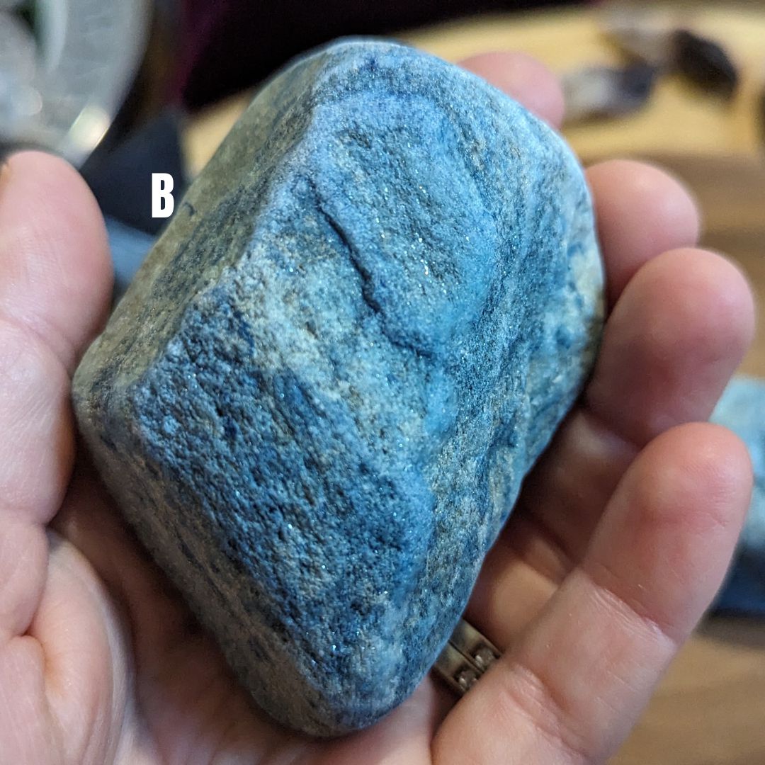 Luminescent Blue Scheelite ~ TUCSON TREASURE!~ Massive Aura Cleansing Effect ~ Large Raw Pieces - Earth Family Crystals