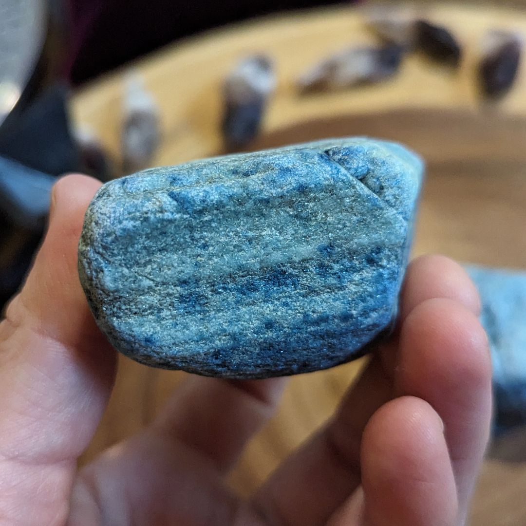 Luminescent Blue Scheelite ~ TUCSON TREASURE!~ Massive Aura Cleansing Effect ~ Large Raw Pieces - Earth Family Crystals