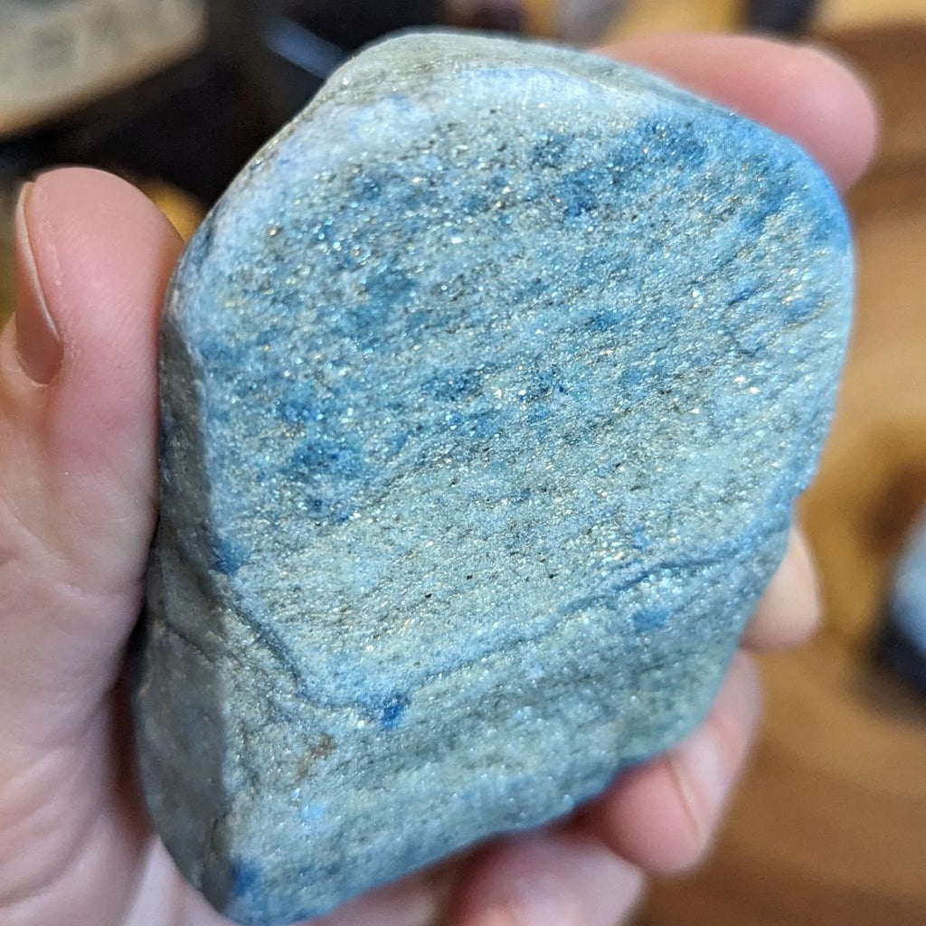 Luminescent Blue Scheelite ~ TUCSON TREASURE!~ Massive Aura Cleansing Effect ~ Large Raw Pieces - Earth Family Crystals