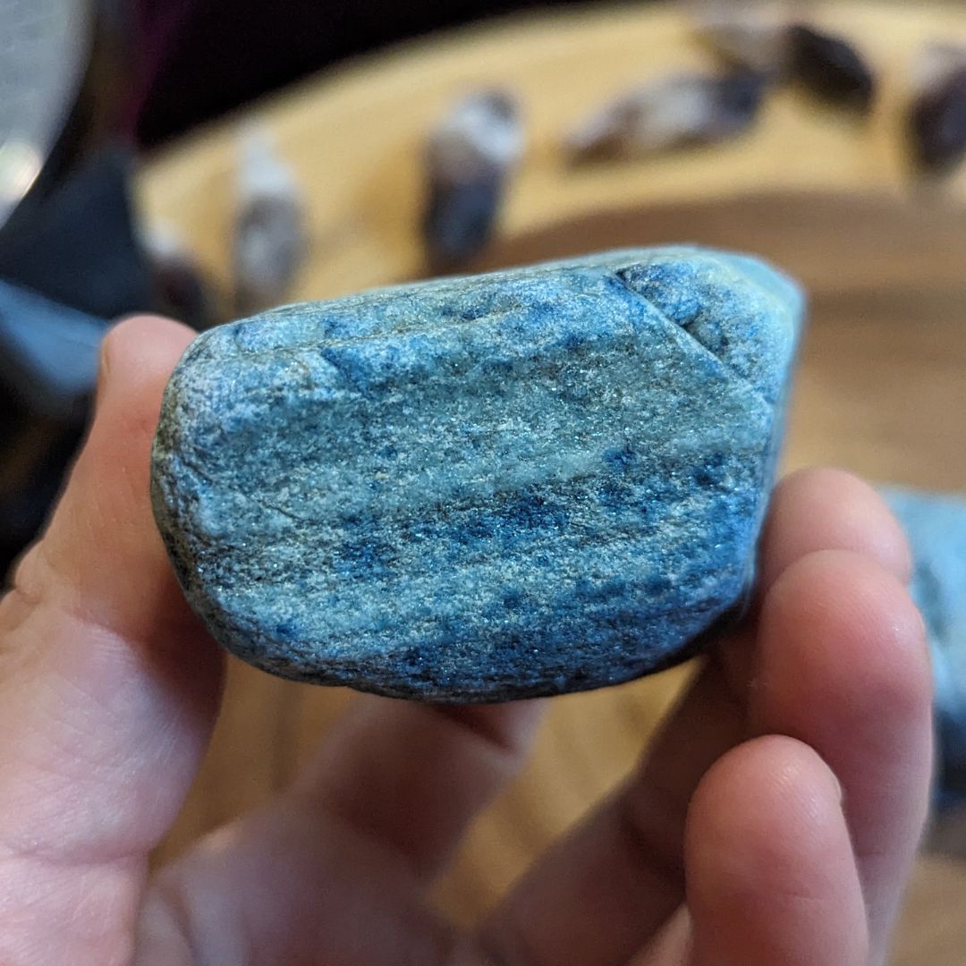Luminescent Blue Scheelite ~ TUCSON TREASURE!~ Massive Aura Cleansing Effect ~ Large Raw Pieces - Earth Family Crystals