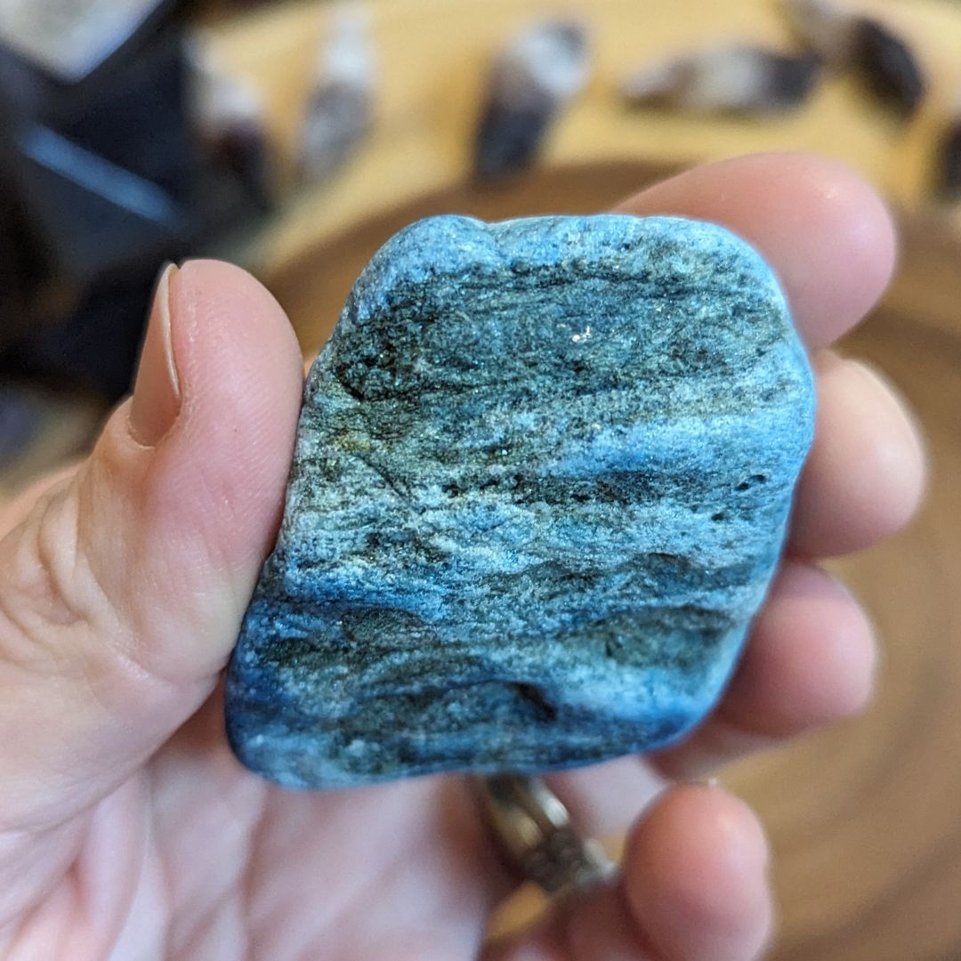 Luminescent Blue Scheelite ~ TUCSON TREASURE!~ Massive Aura Cleansing Effect ~ Large Raw Pieces - Earth Family Crystals