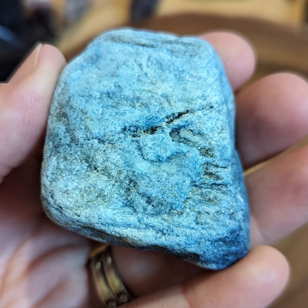 Luminescent Blue Scheelite ~ TUCSON TREASURE!~ Massive Aura Cleansing Effect ~ Large Raw Pieces - Earth Family Crystals