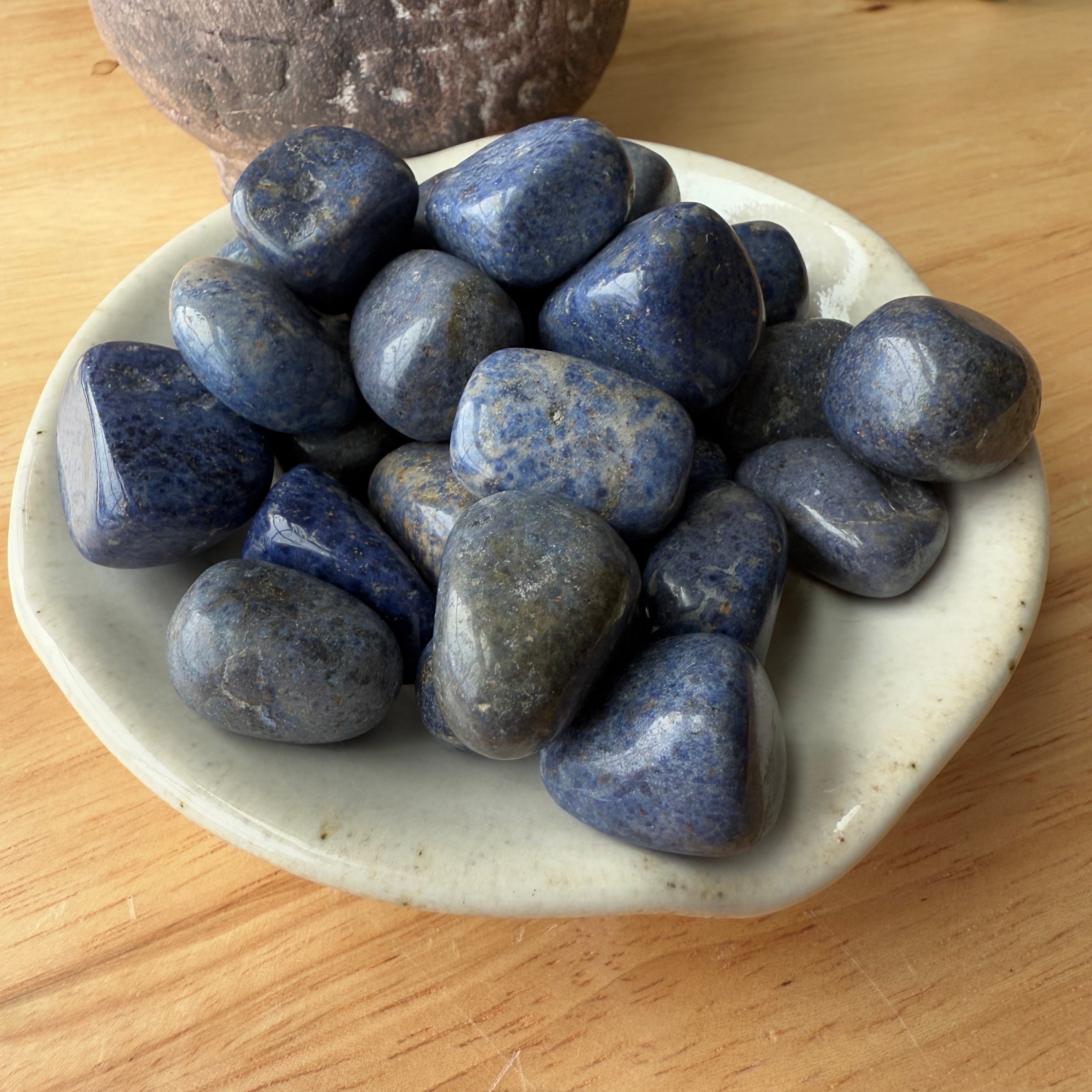 Dumortierite Tumbled Stones Set of Five