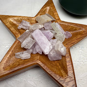 Set of Ten Pink Kunzite and Green Hiddenite, Pakistan