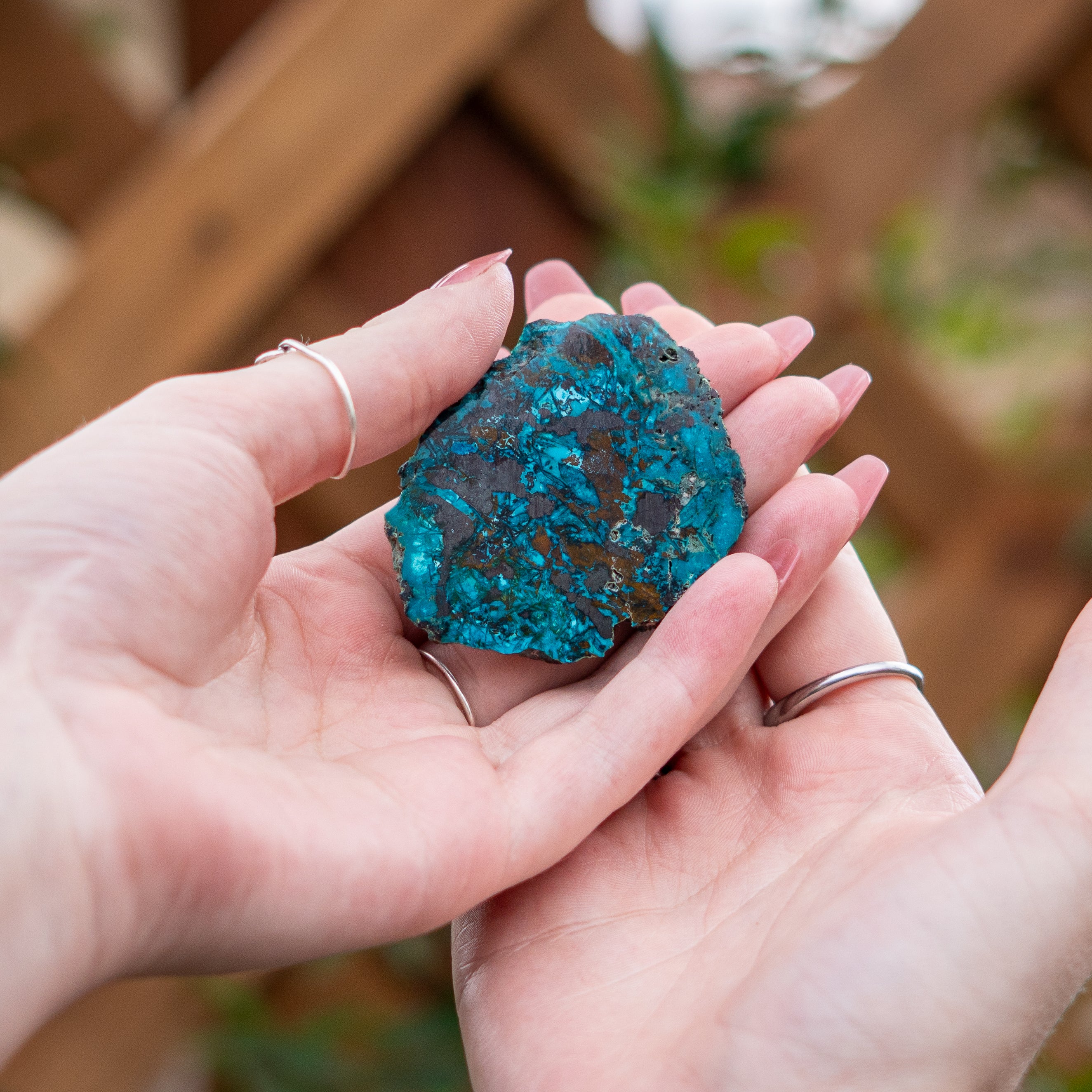 Chrysocolla with Shattuckite from Mexico