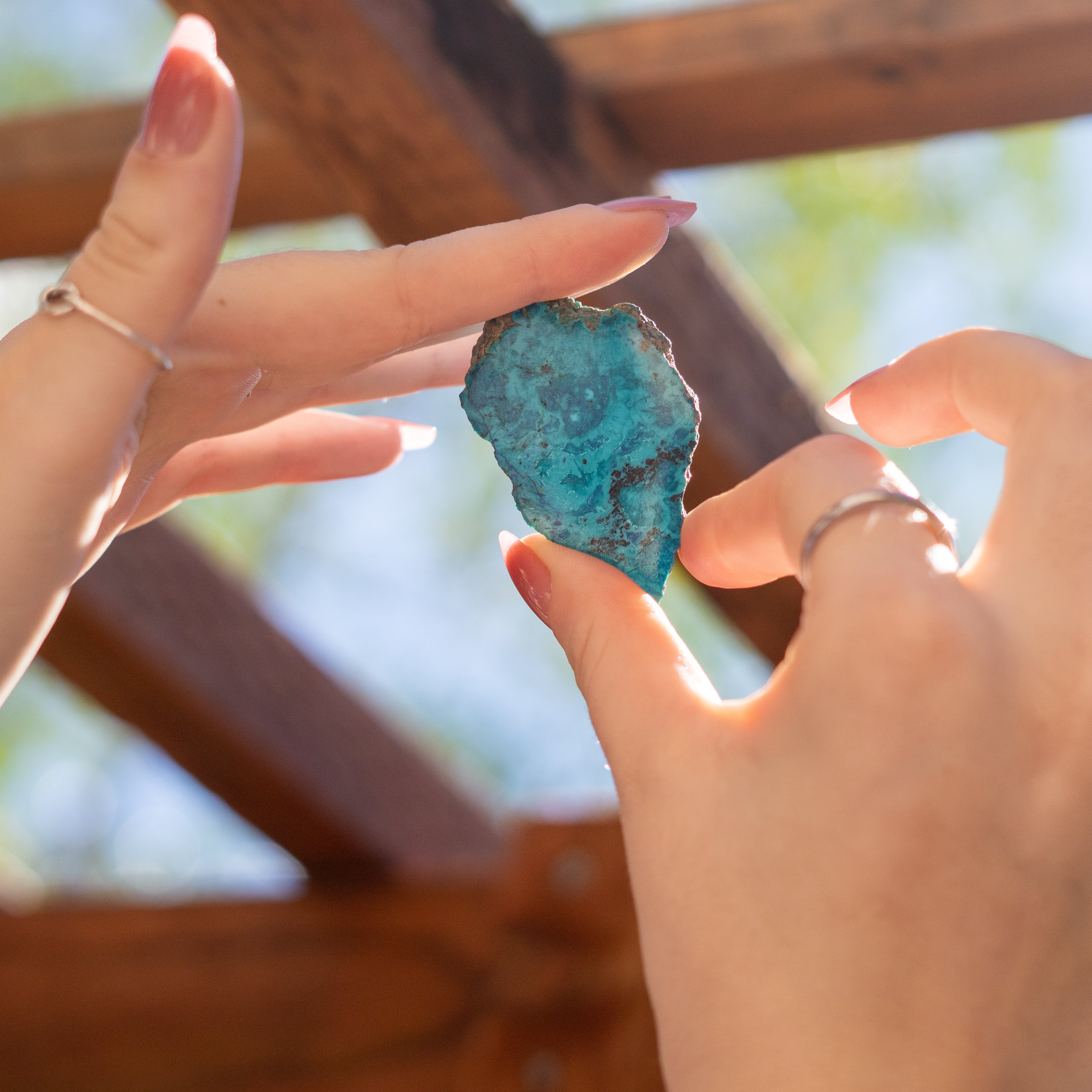 Chrysocolla with Shattuckite from Mexico