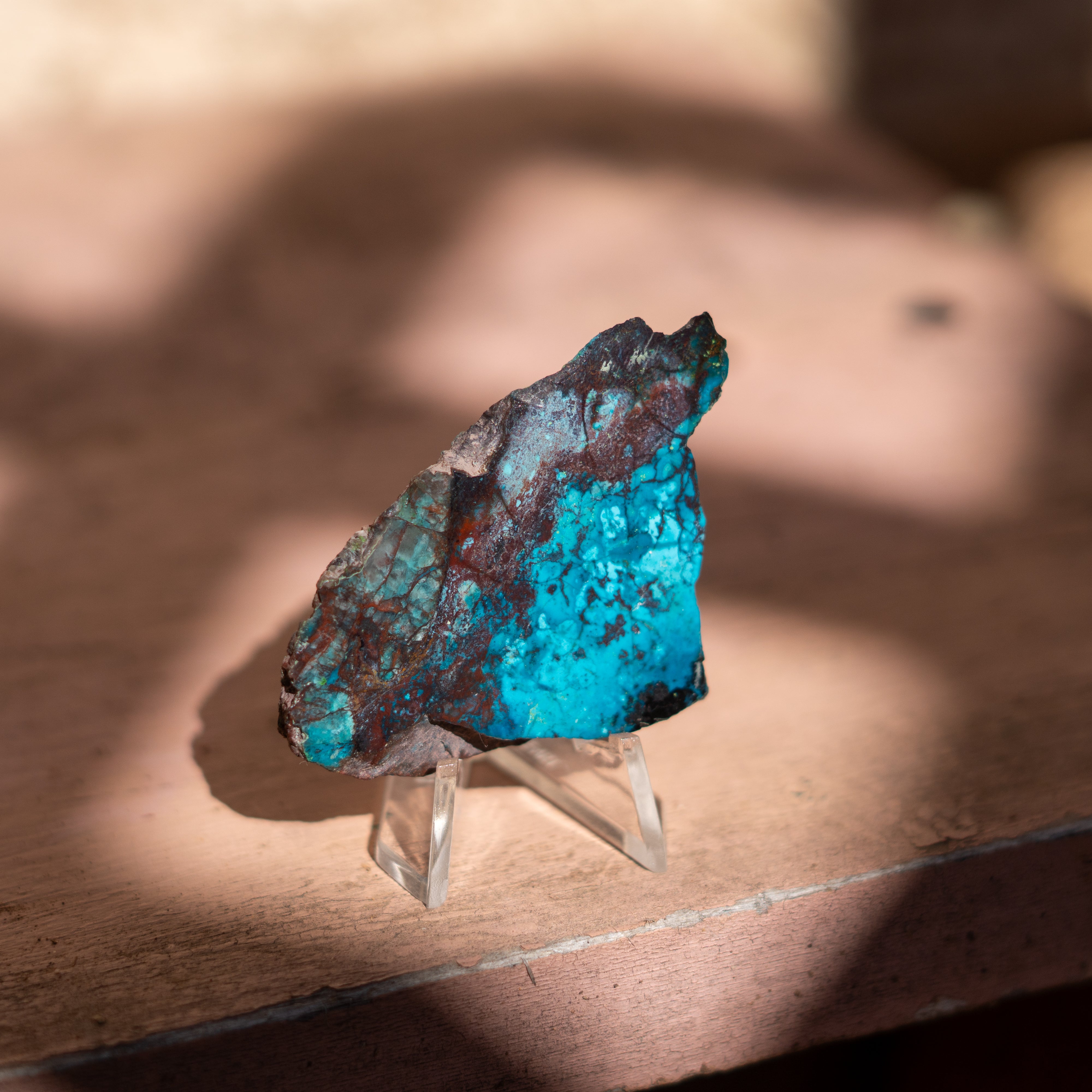 Chrysocolla with Shattuckite from Mexico