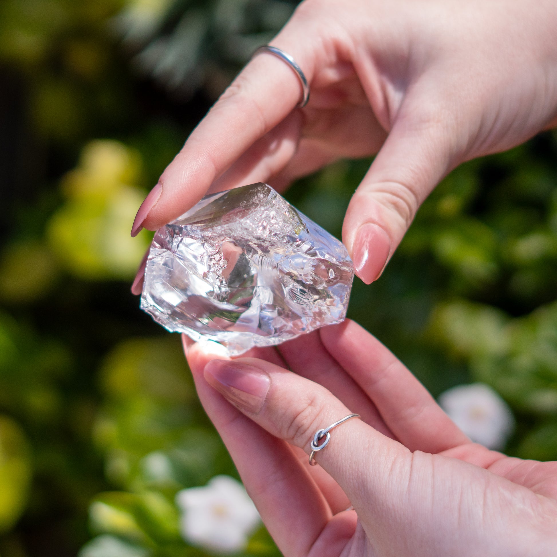 Clear Quartz Crystal Point with Rainbows from Ron Coleman Mine, Arkansas USA