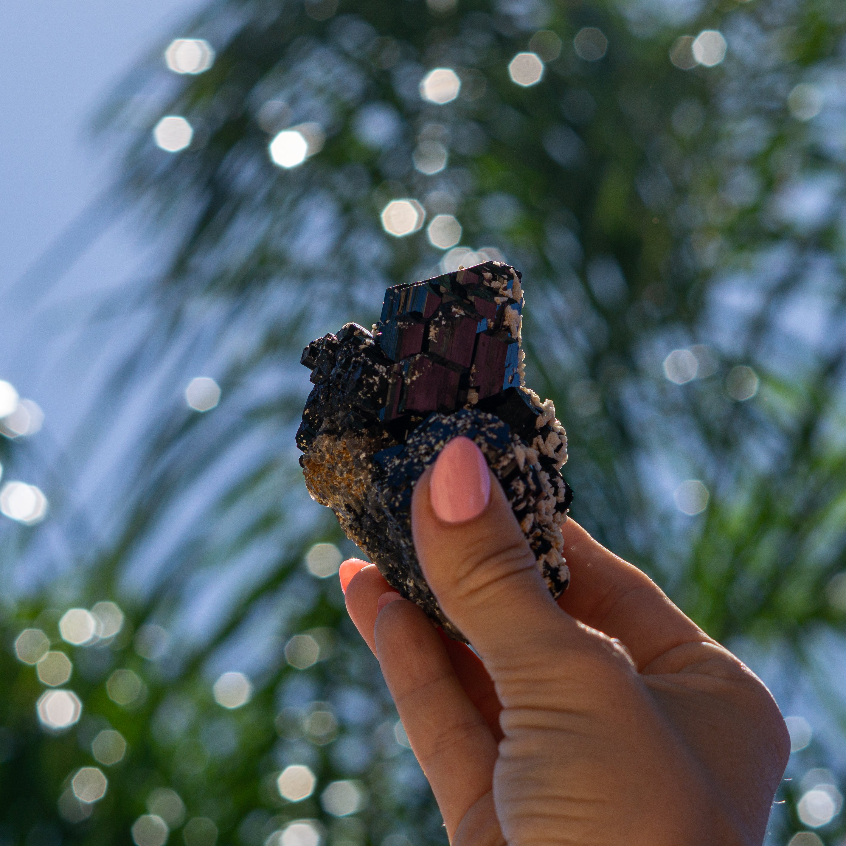 Black Tourmaline Cluster from Erongo Region, Namibia