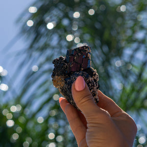 Black Tourmaline Cluster from Erongo Region, Namibia